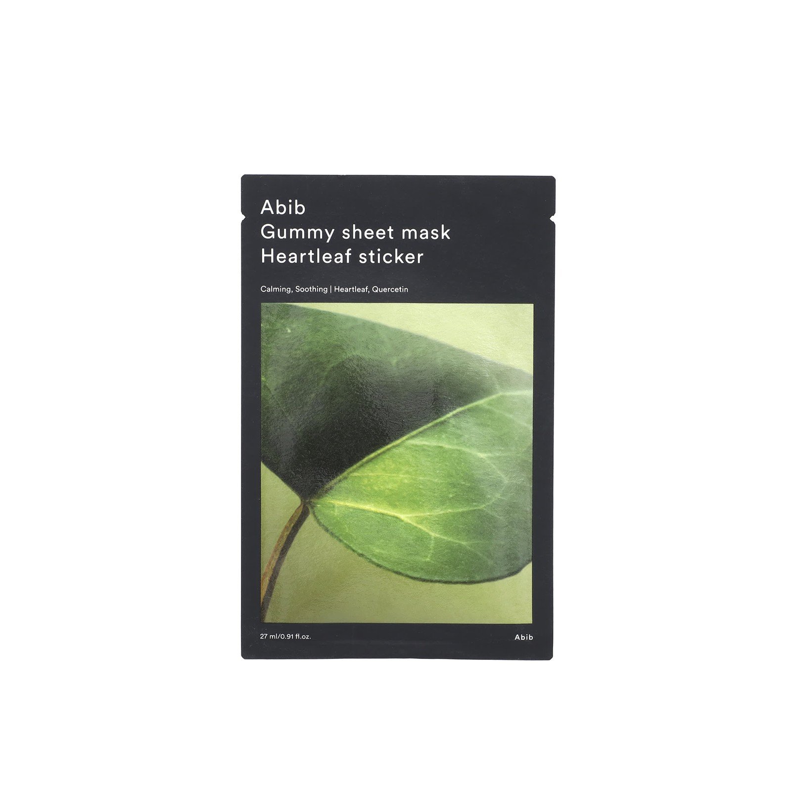 Abib Gummy Sheet Mask Tuchmaske Heartleaf Sticker 27ml: Produktbild