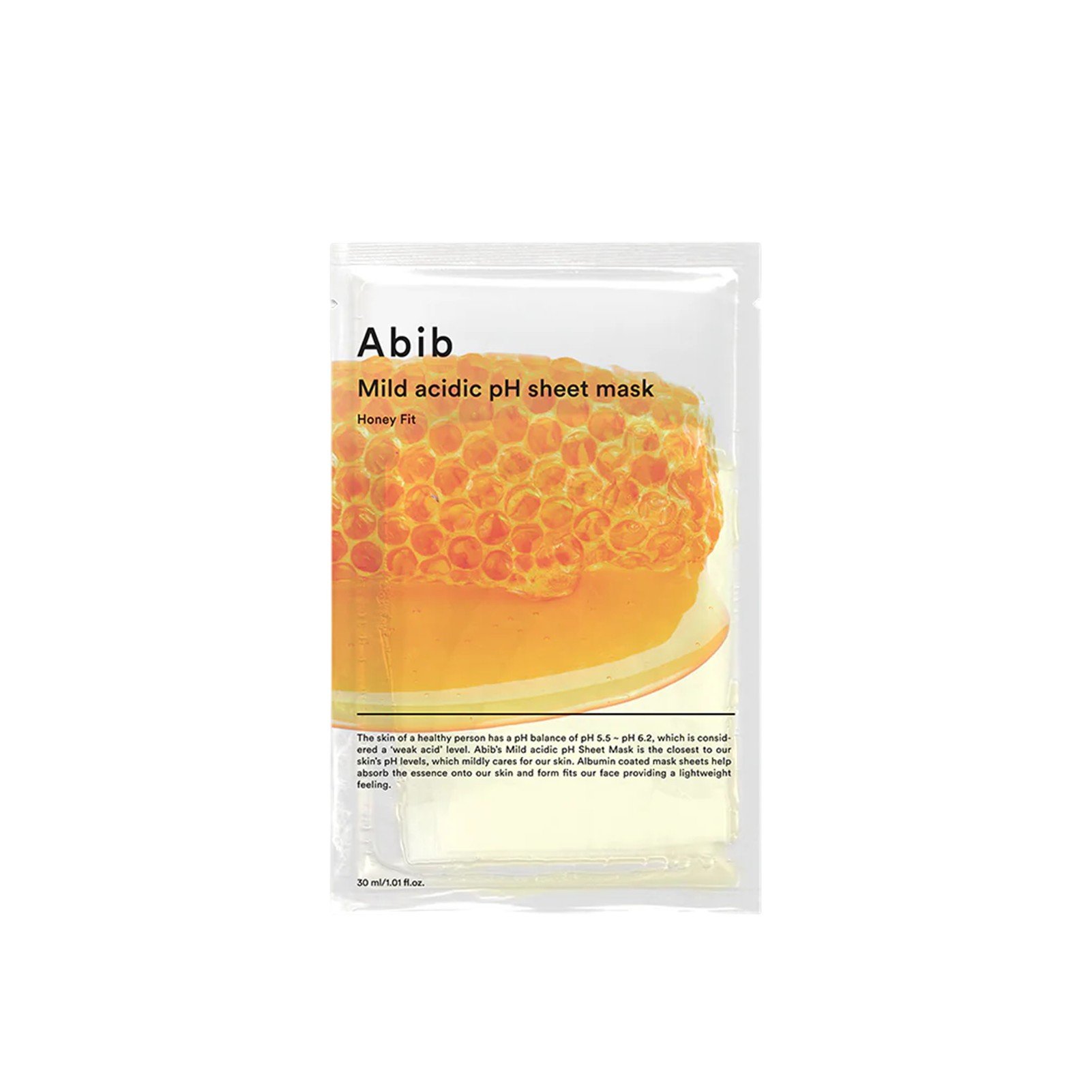 Abib Mild Acidic pH Tuchmaske Honey Fit 30ml: Produktbild