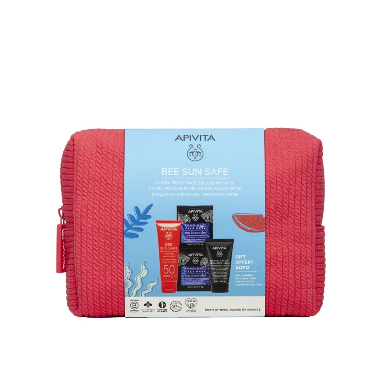 APIVITA Bee Sun Safe Hydra Fresh Feuchtigkeitsspendende Gel-Creme für das Gesicht SPF50 Set: Produktbild