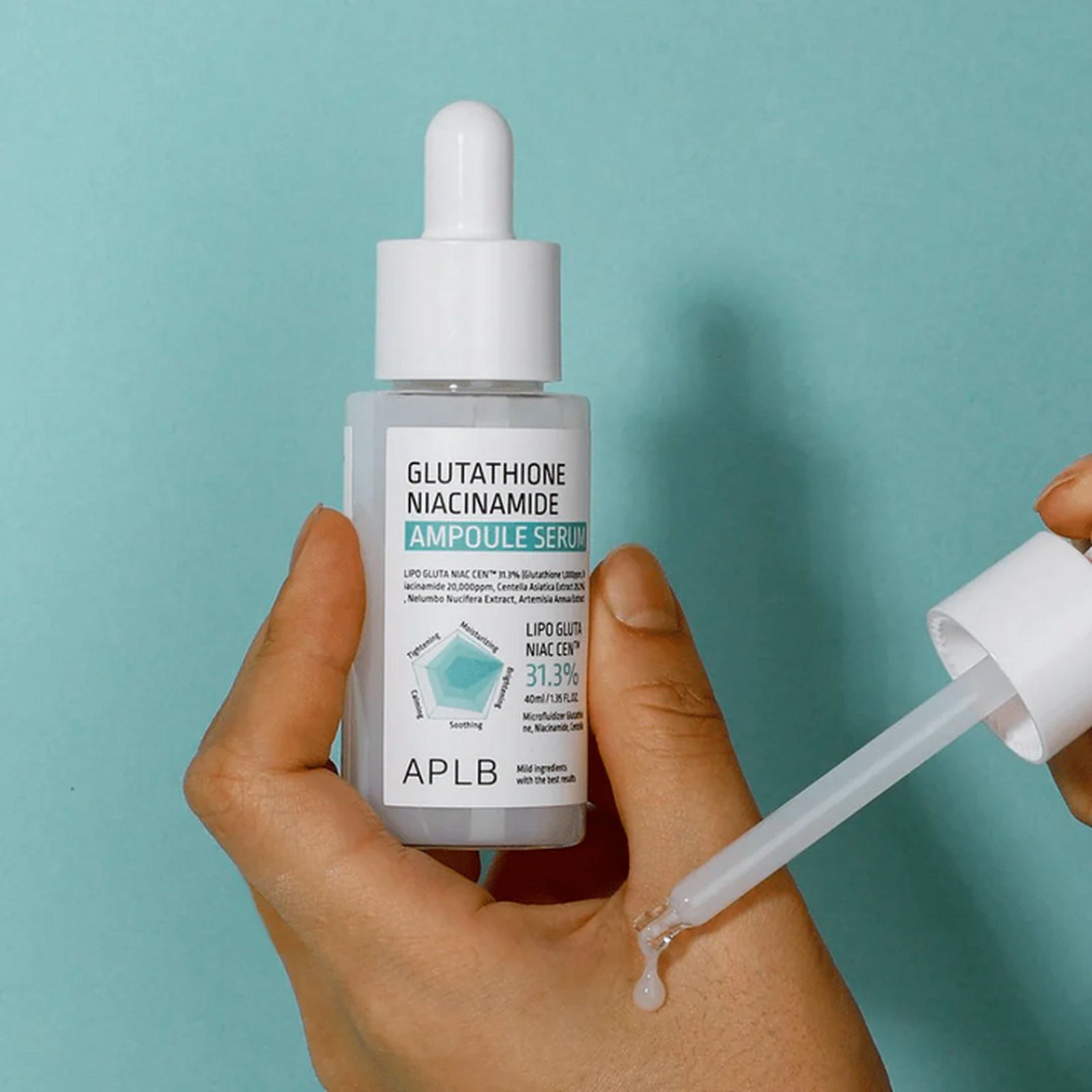 APLB Glutathione Niacinamide Ampoule Serum 40ml (1.35floz) USA