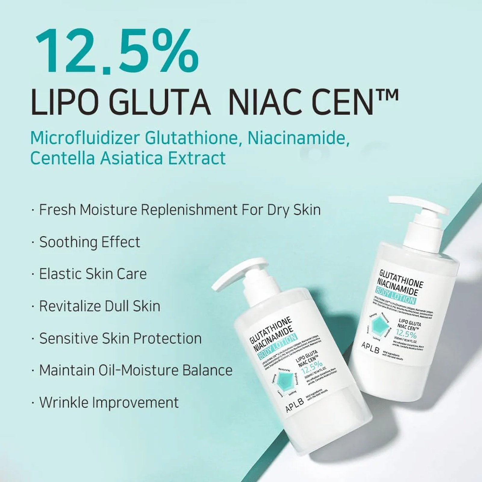 glutathione b-gluta APLB Niacinamide Body Lotion 300ml (10.14floz) RELUMINS Relumins Glutathione Drink detoxfocus Size:32oz