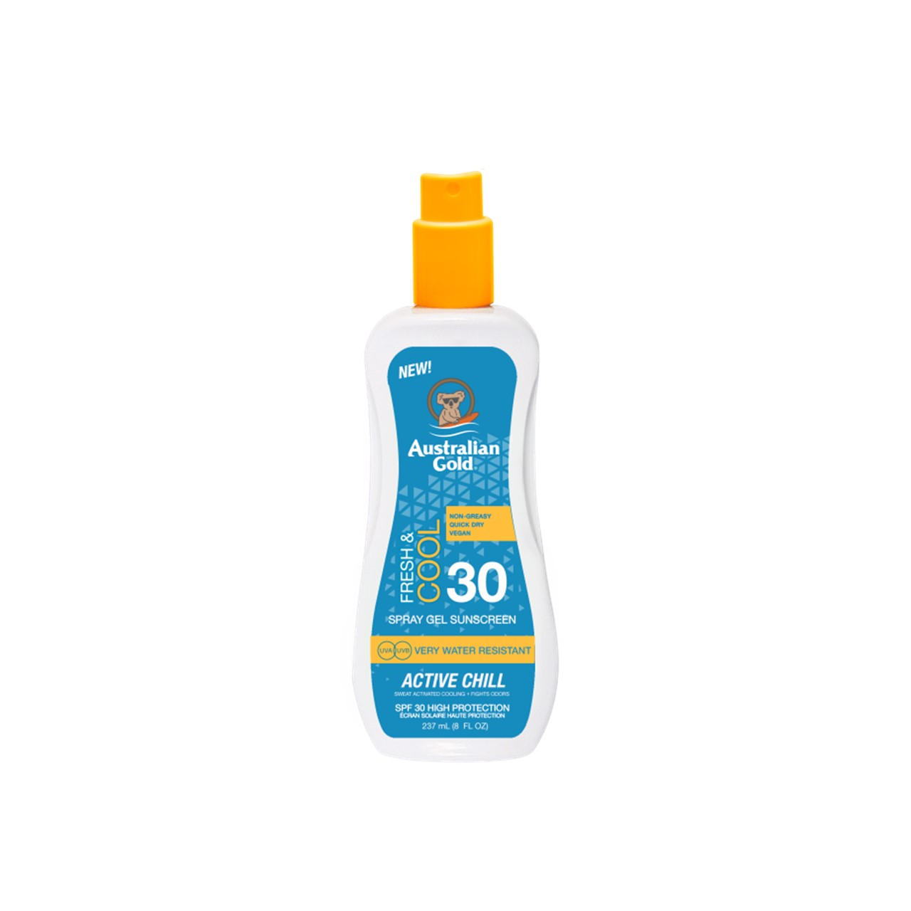 Australian Gold Active Chill Frisch & Kühl Sprühgel SPF30 237ml: Produktbild