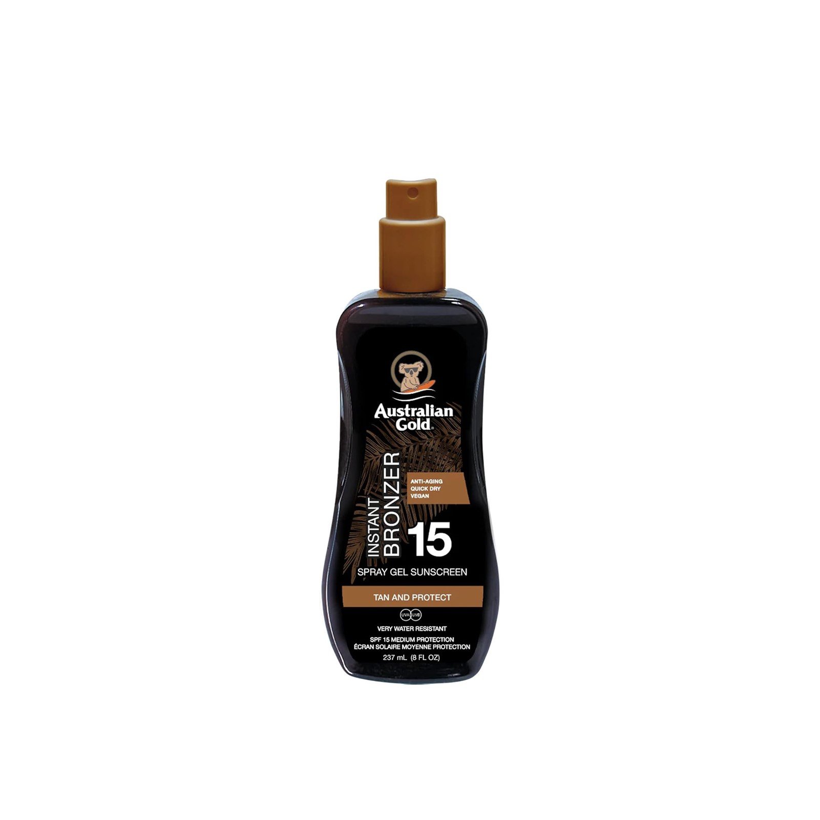 Australian Gold Sofort-Bronzer Sonnenschutz-Sprühgel LSF15 237ml: Produktbild