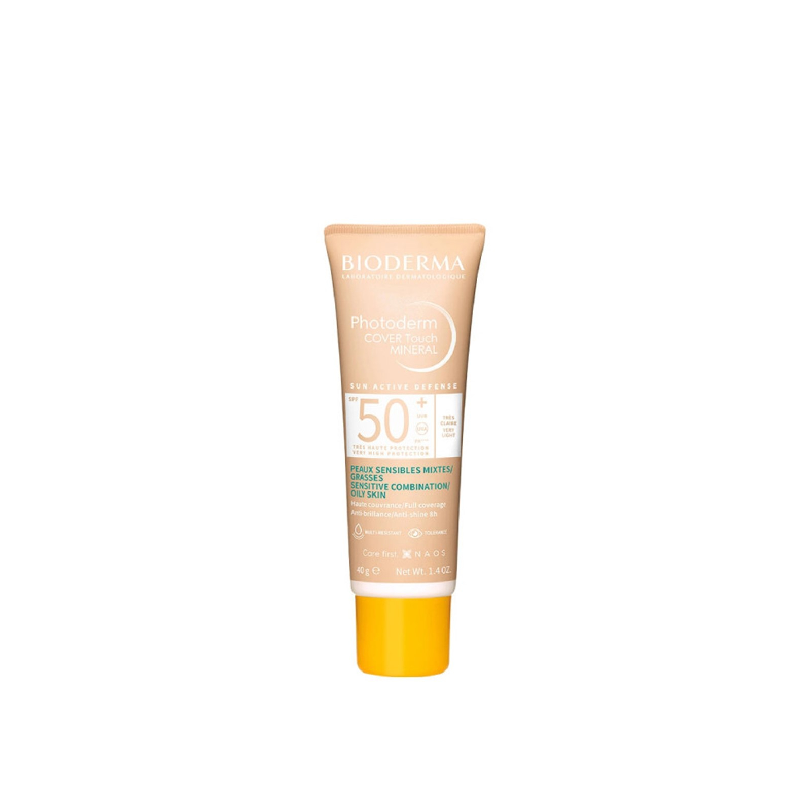 Bioderma Photoderm Cover Touch Mineralischer Sonnenschutz SPF50+ Very Light 40g: Produktbild