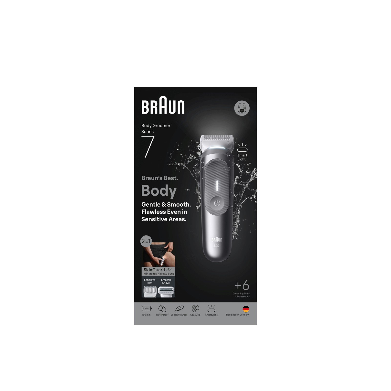 BRAUN Body 7 メンズ電気シェーバー　BG7550 Braun Series 7 Body Groomer BG7550 USA