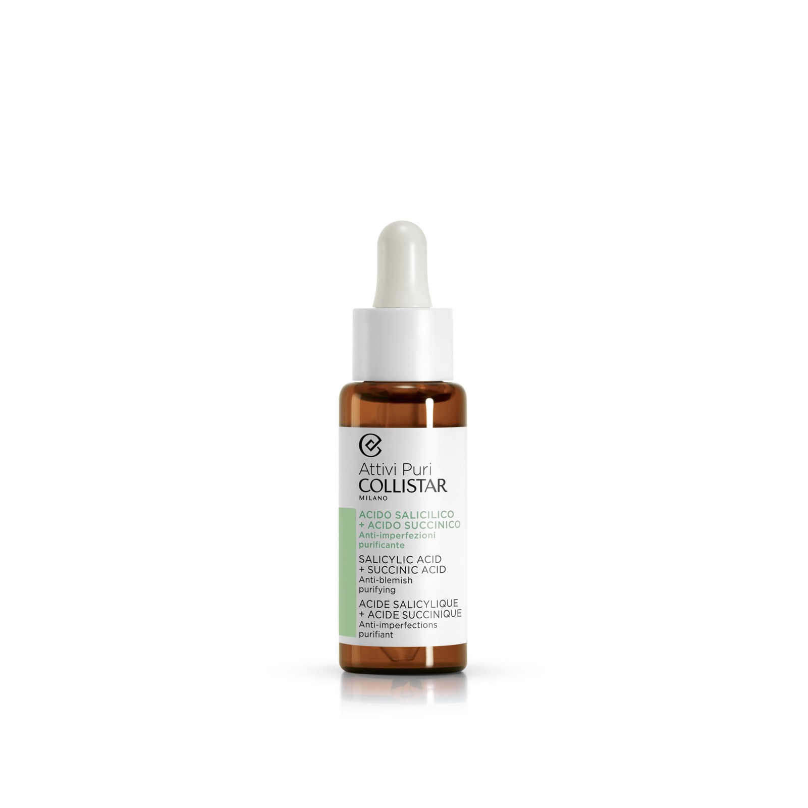 Collistar Pure Actives Salicyl- + Bernsteinsäure Klärendes Serum 30ml: Produktbild