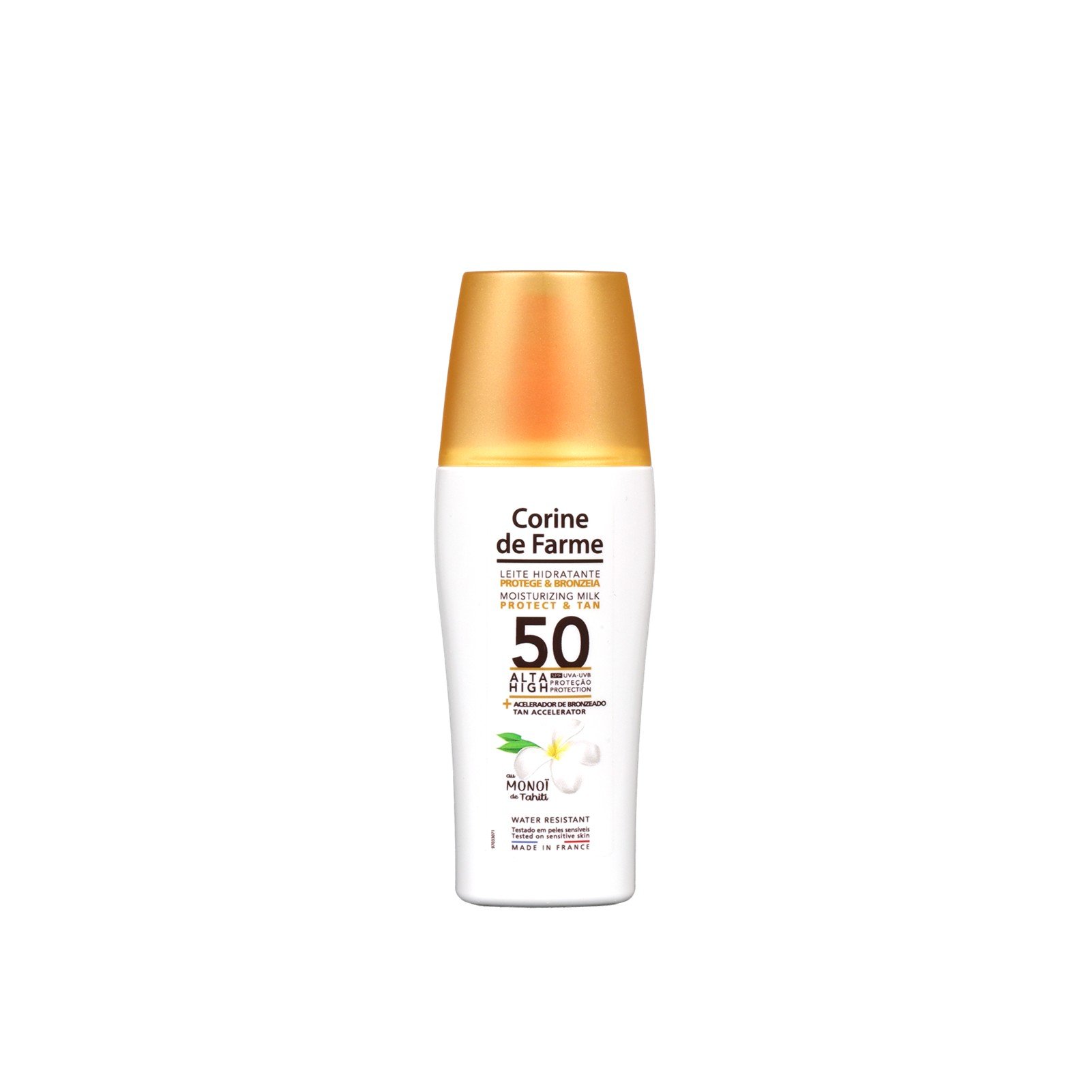 Corine de Farme Protect & Tan Feuchtigkeitsspendende Milch SPF50 150ml: Produktbild