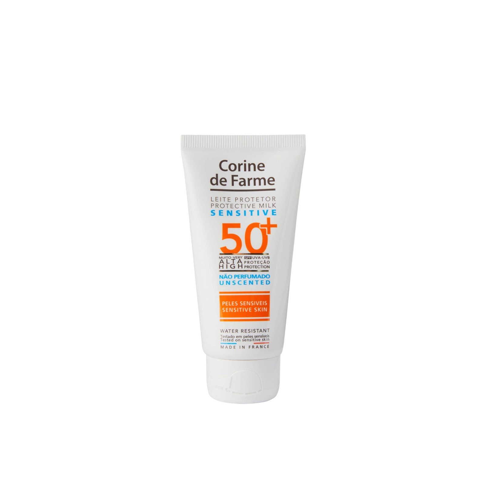 Corine de Farme Sensitive Schützende Milch Ohne Duftstoffe SPF50+ 50ml: Produktbild