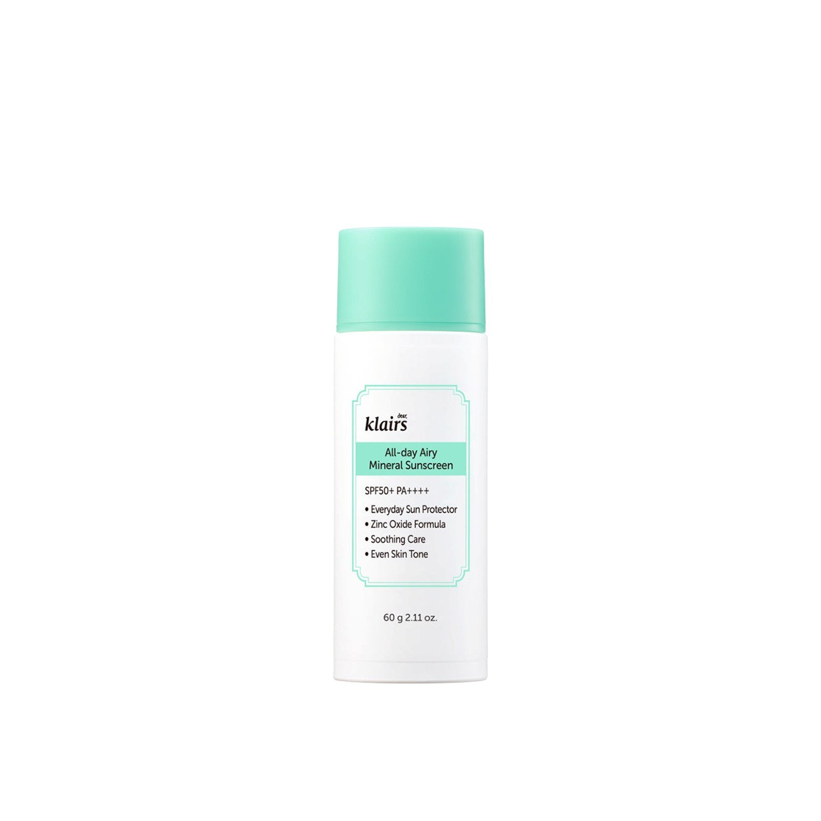 Dear, Klairs All-day Airy Mineral Sonnenschutz SPF50+ 60g: product photo