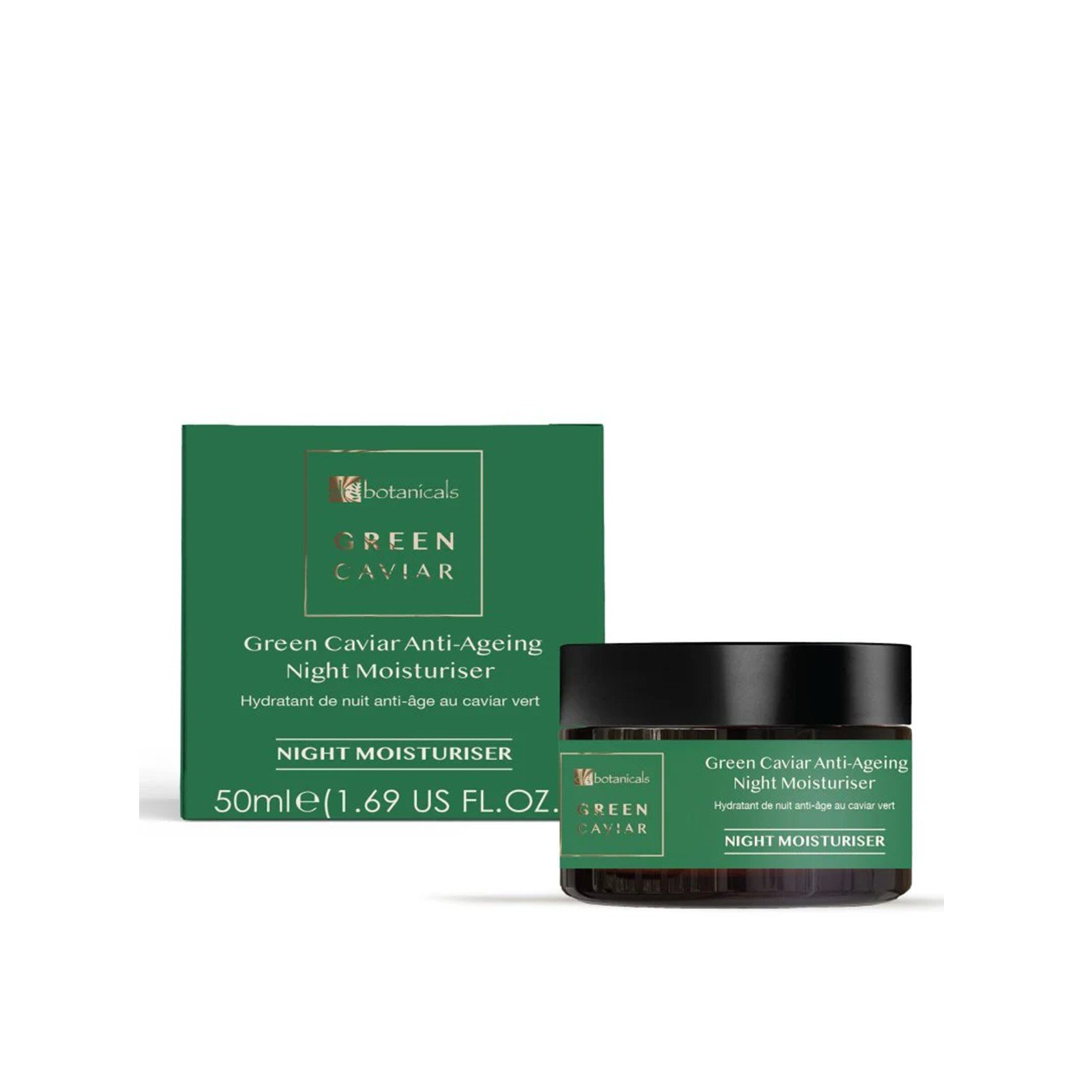 Dr. Botanicals Green Caviar & Argan Oil Anti-Aging Nachtcreme 50ml: Produktbild