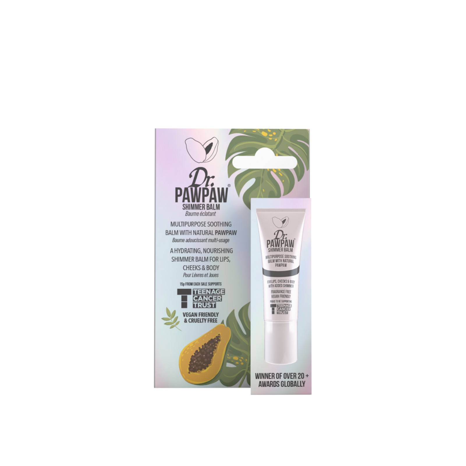 Dr. PawPaw x Teenage Cancer Trust Schimmer-Balsam 10ml: Produktbild