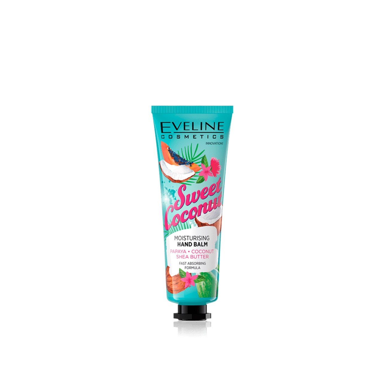 Eveline Cosmetics Sweet Coconut Feuchtigkeitsspendender Handbalsam 50ml: Produktbild