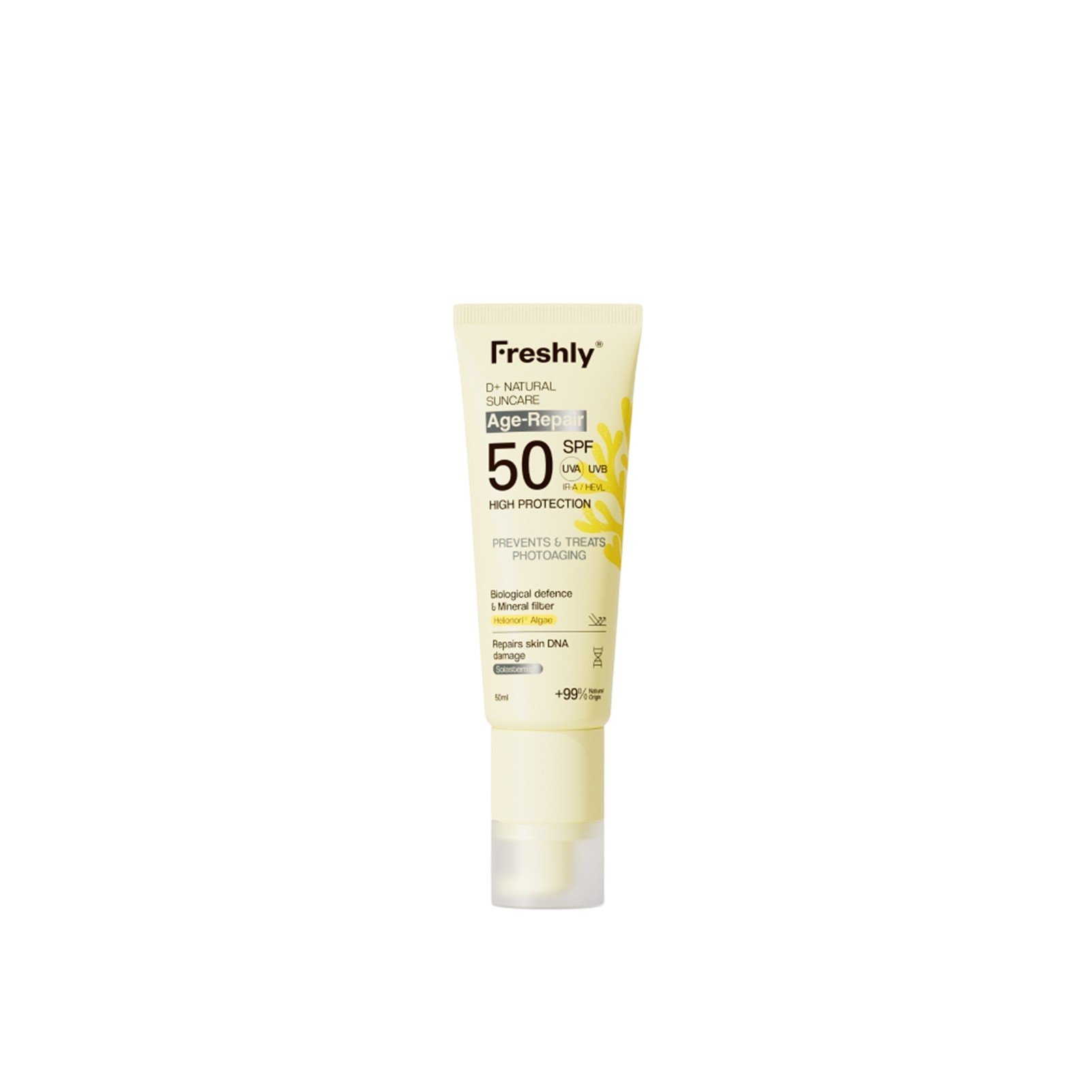 Freshly Cosmetics D+ Natural Suncare Age-Repair Sonnenschutz SPF50 50ml: Produktbild