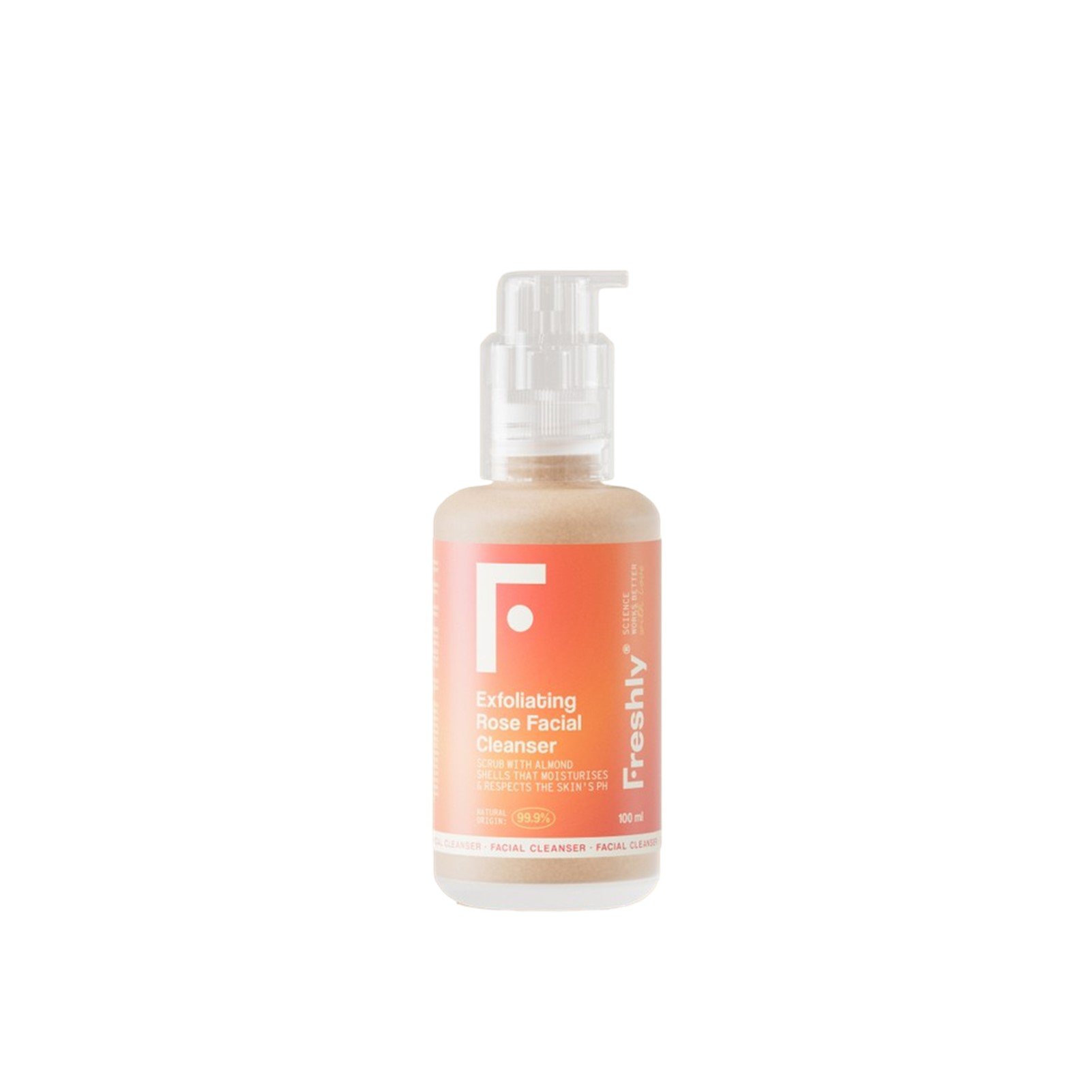 Freshly Cosmetics Exfoliierendes Rosen-Gesichtsreinigungsgel 100ml: product photo