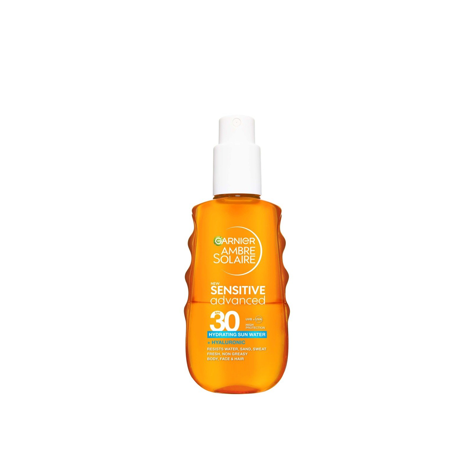 Garnier Ambre Solaire Advanced Sensitive Feuchtigkeitsspendendes Sonnenwasser SPF30 150ml: Produktbild