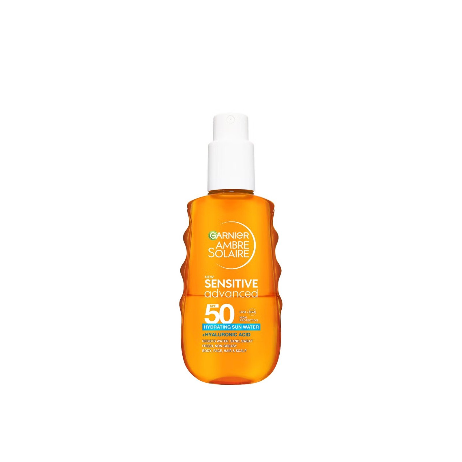 Garnier Ambre Solaire Advanced Sensitive Feuchtigkeitsspendendes Sonnenwasser LSF50 150ml: Produktbild