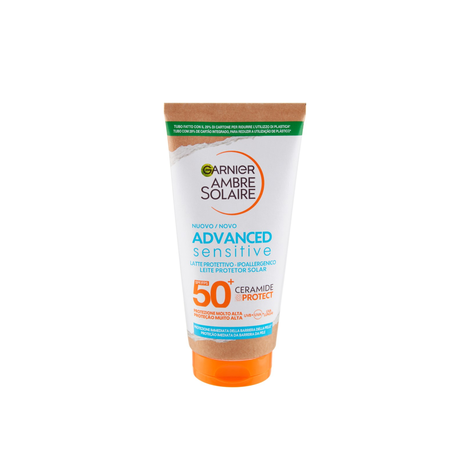 Garnier Ambre Solaire Advanced Sensitive Sonnenschutz SPF50+ 175ml: Produktbild