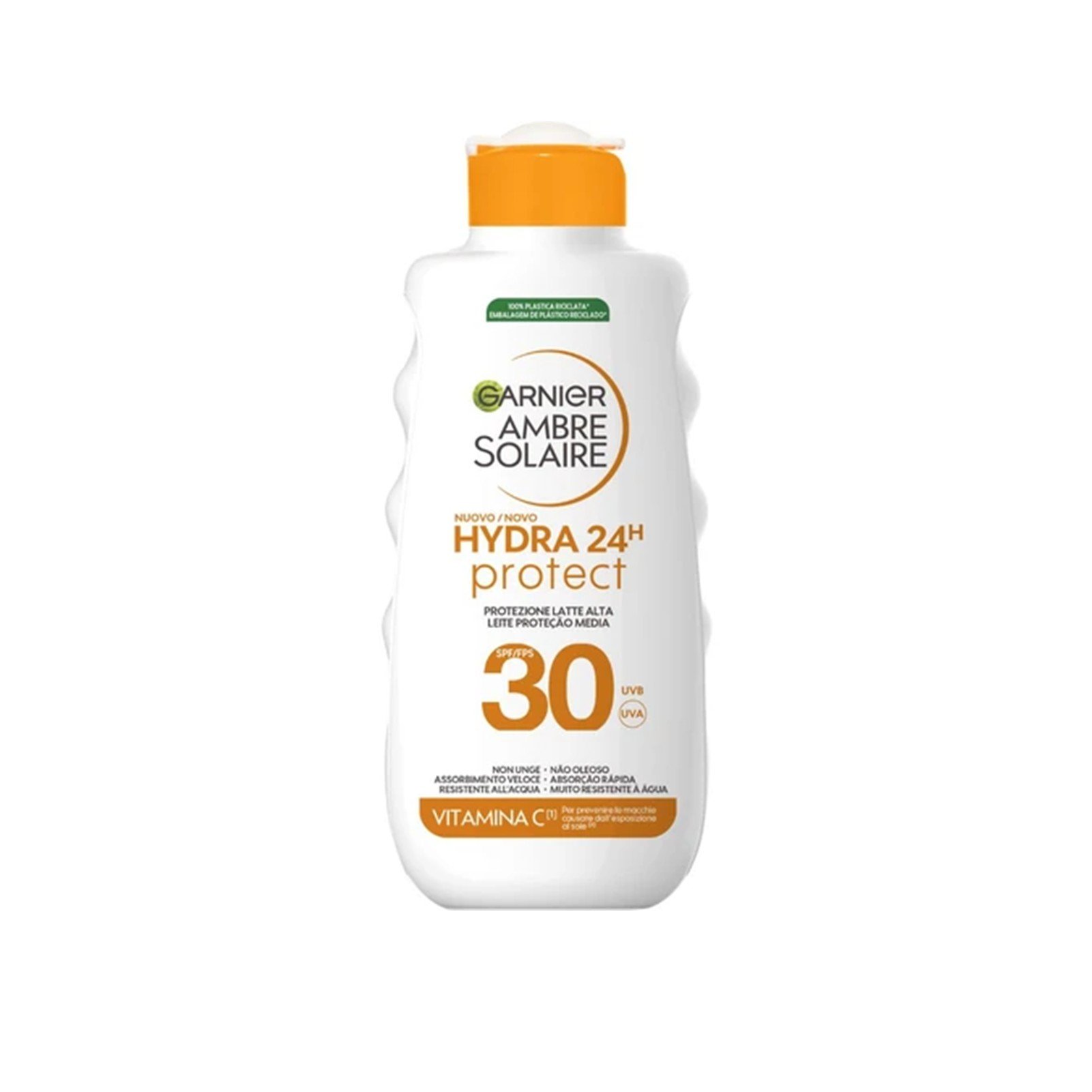 Garnier Ambre Solaire Hydra 24h Protect Sonnenmilch Hoher Schutz LSF30 400ml: Produktbild
