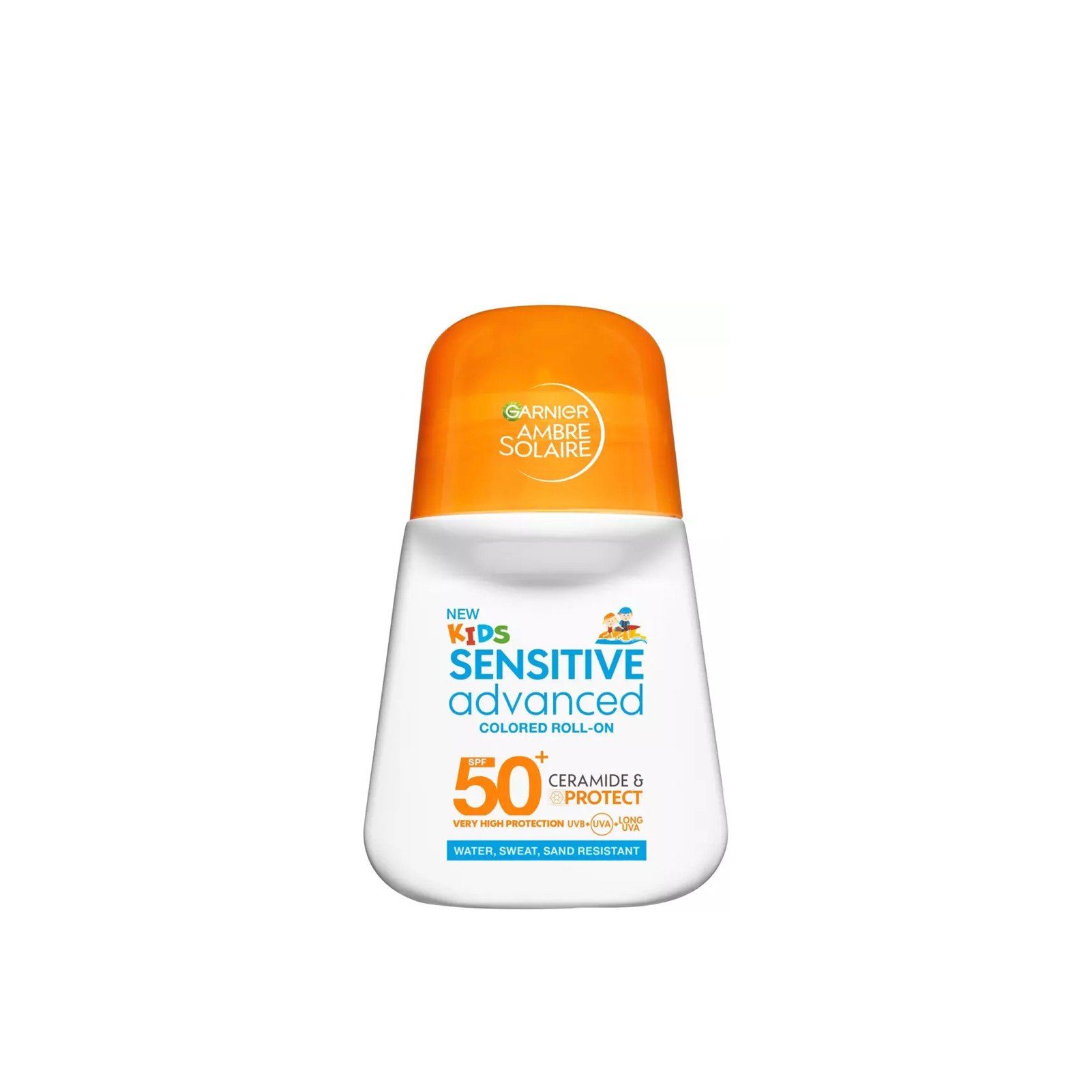 Garnier Ambre Solaire Kids Advanced Sensitive Getönter Roll-On SPF50+ 50ml: Produktbild