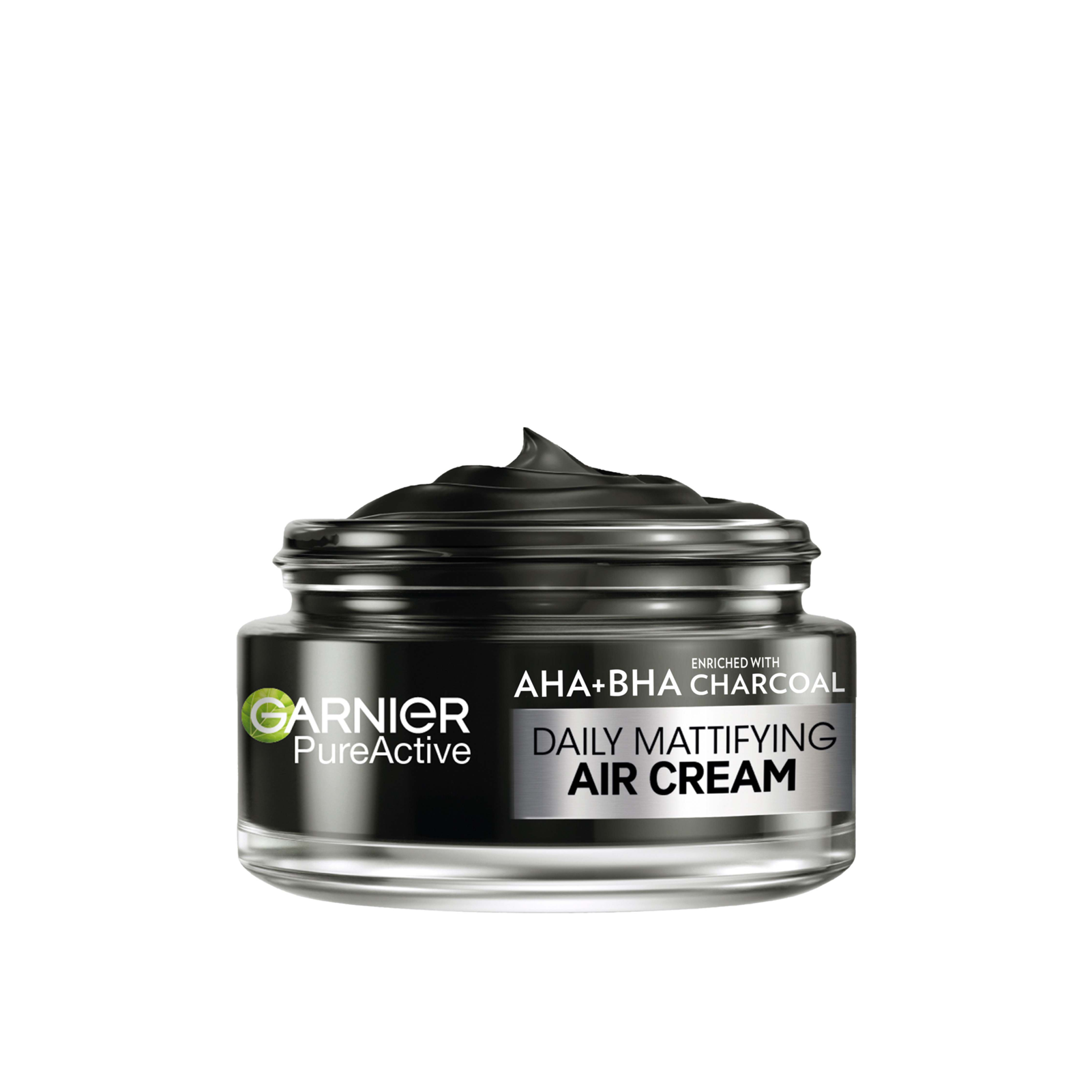 Garnier Pure Active AHA+BHA Charcoal Mattierende Tages-Aircreme 3-in-1 50ml: Produktbild