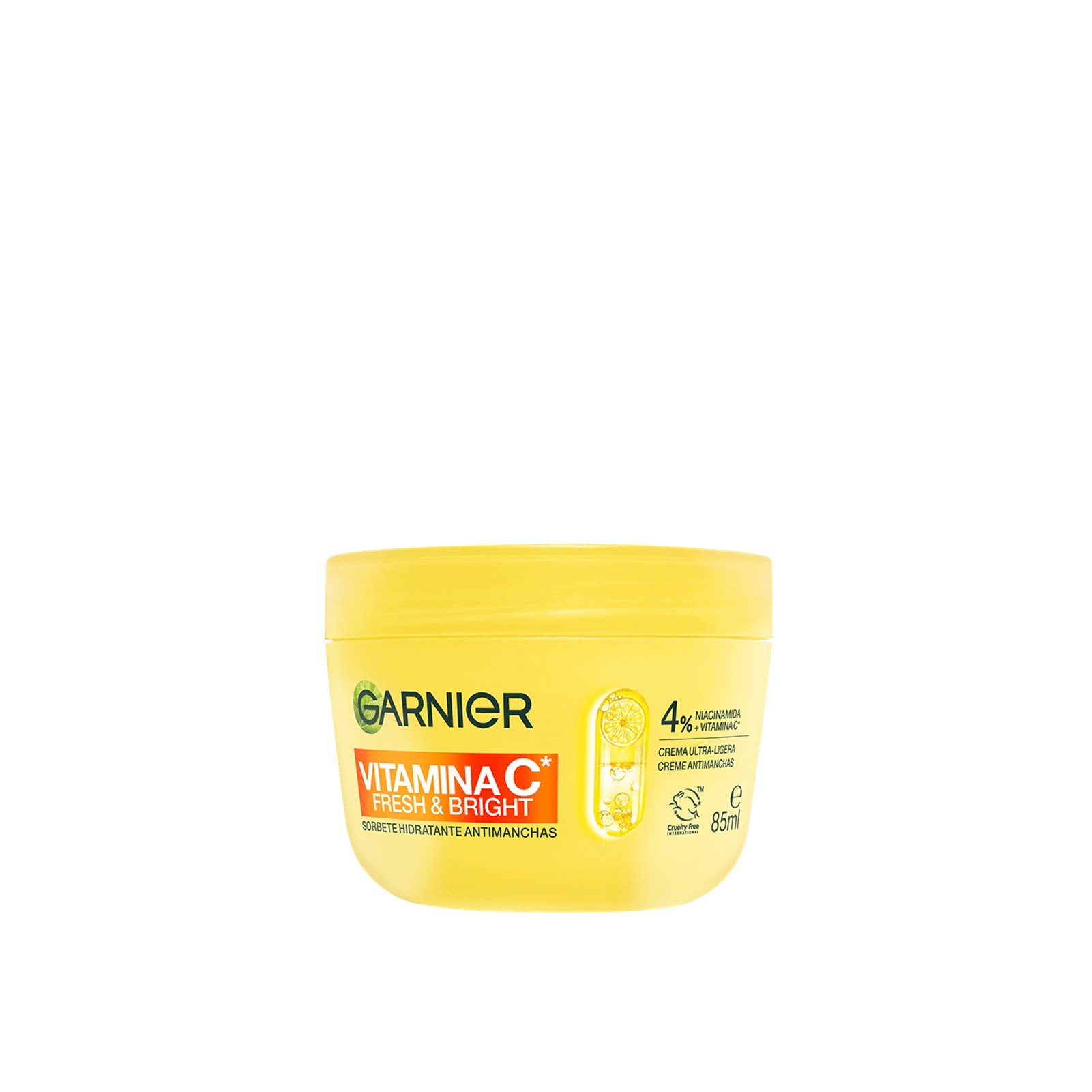 Garnier Vitamin C Feuchtigkeitsspendende Sorbet-Creme gegen dunkle Flecken Fresh & Bright 85ml: Produktbild