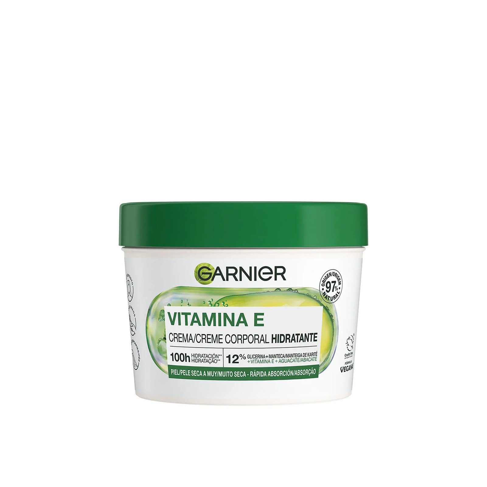 Garnier Vitamin E Avocado Feuchtigkeitsspendende Körpercreme 380ml: Produktbild