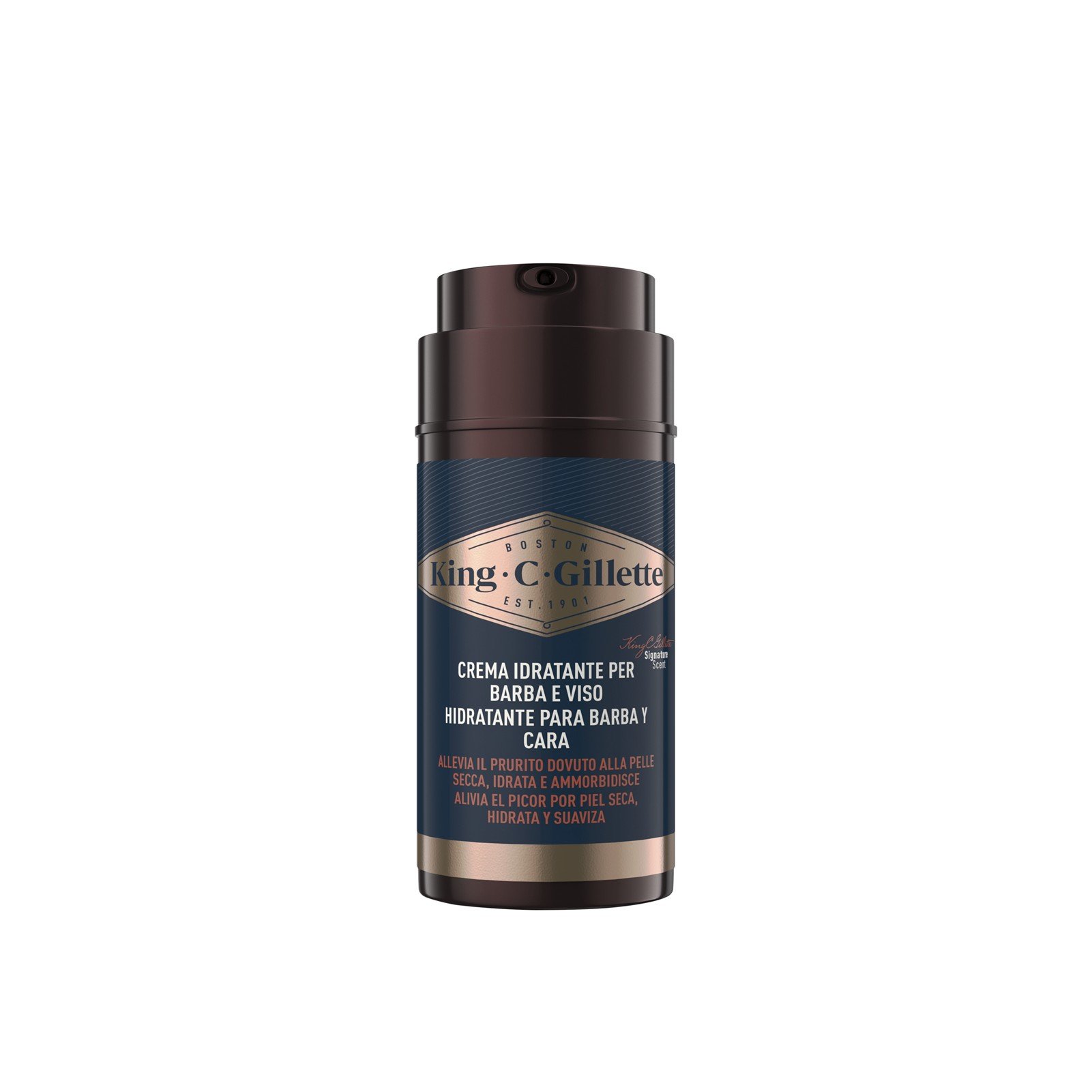 King C. Gillette Feuchtigkeitscreme für Gesicht & Bartstoppeln 100ml: product photo