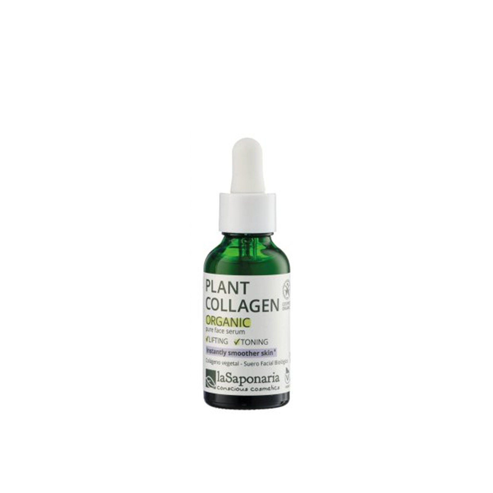 La Saponaria Pure Active Pflanzliches Kollagen Bio Reines Gesichtsserum 30ml: Produktbild