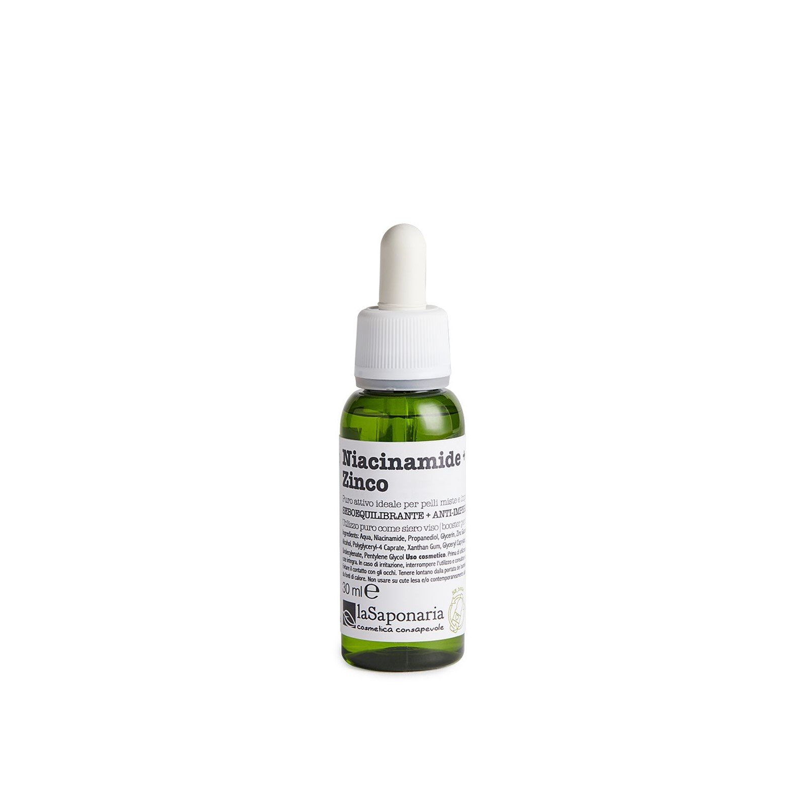 La Saponaria Pure Active Niacinamid + Zink Serum: Produktbild
