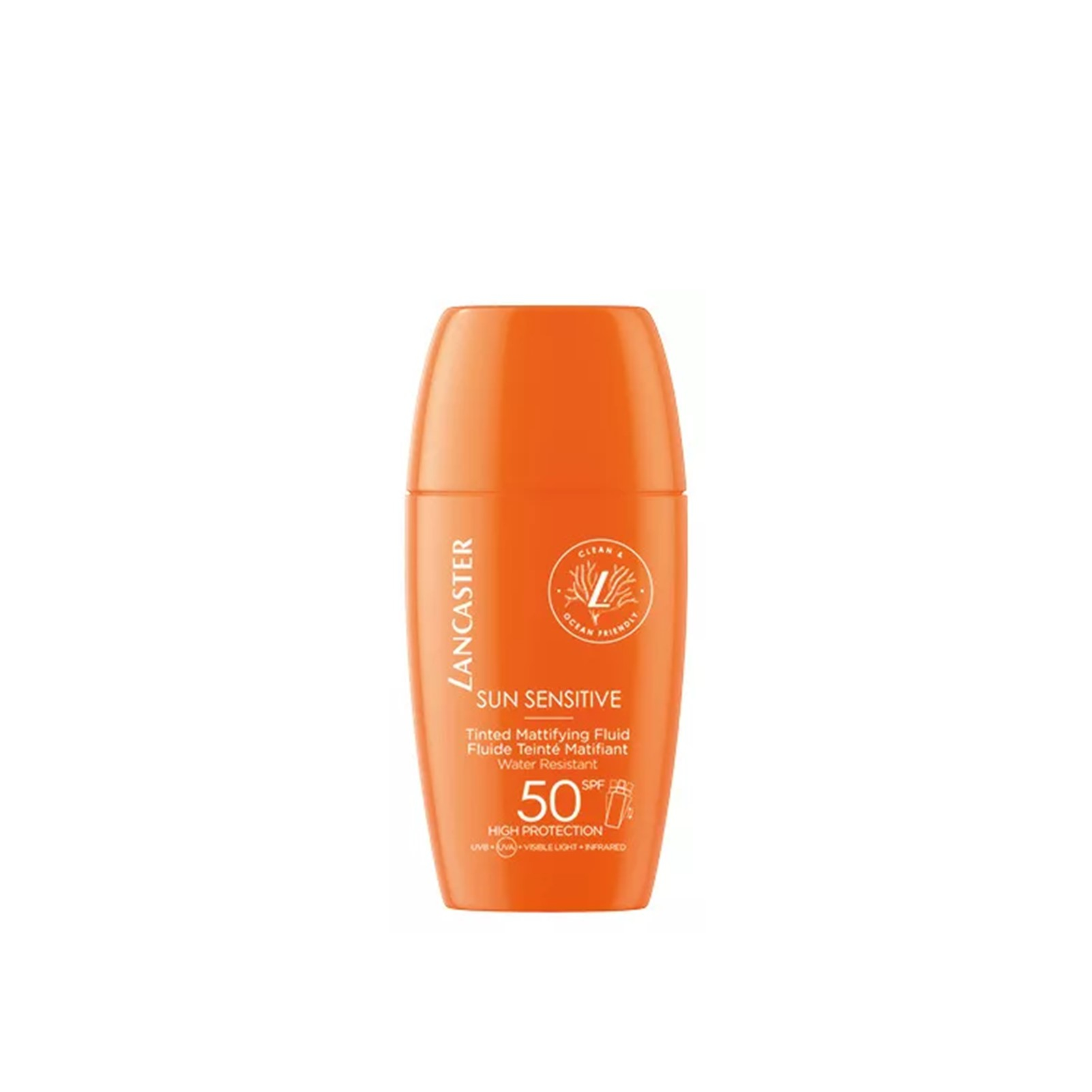 Lancaster Sun Sensitive Luminous Tan Getöntes Mattierendes Fluid SPF50 30ml: Produktbild