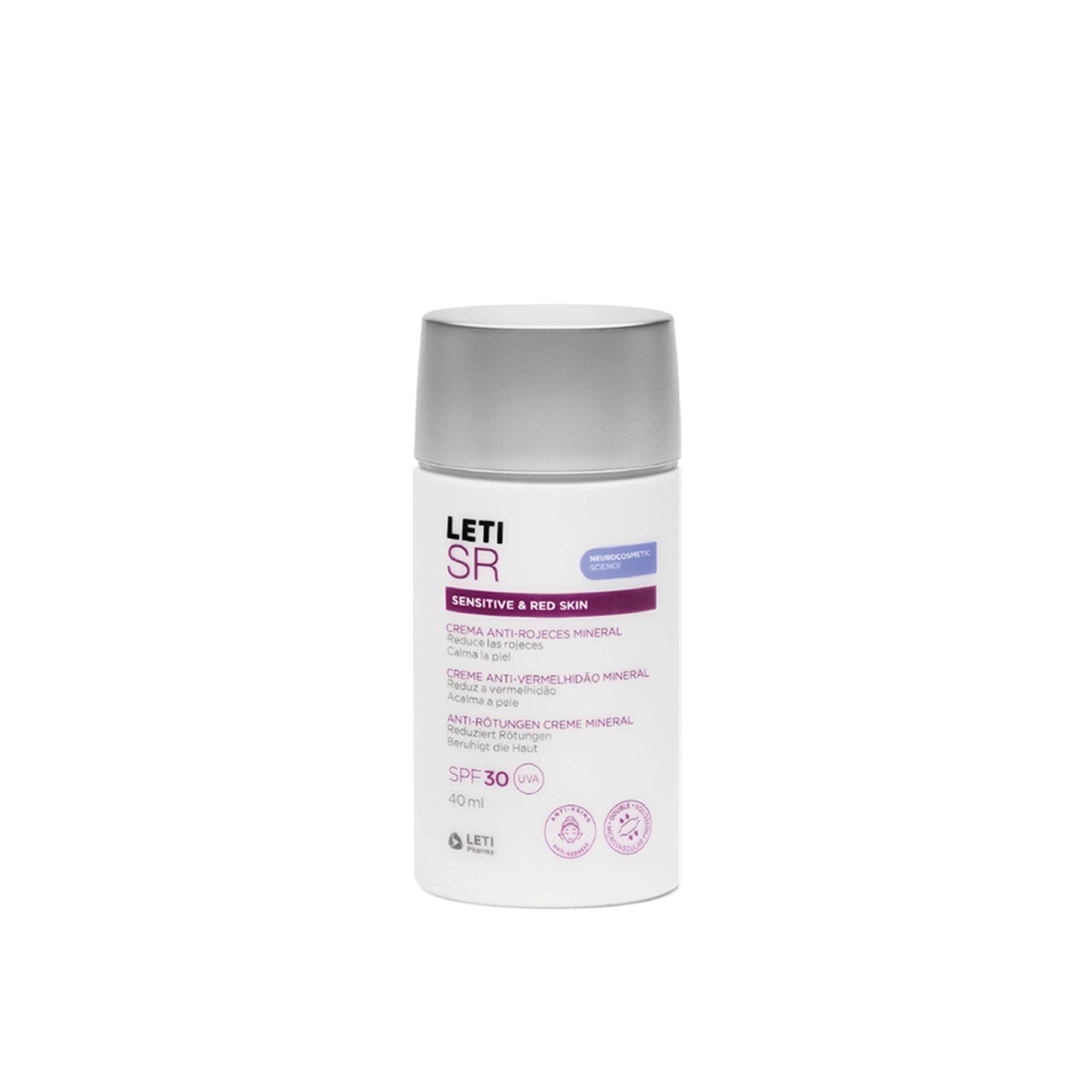 LETI SR Anti-Rötungs-Mineralcreme für empfindliche und gerötete Haut SPF30 40ml: product photo