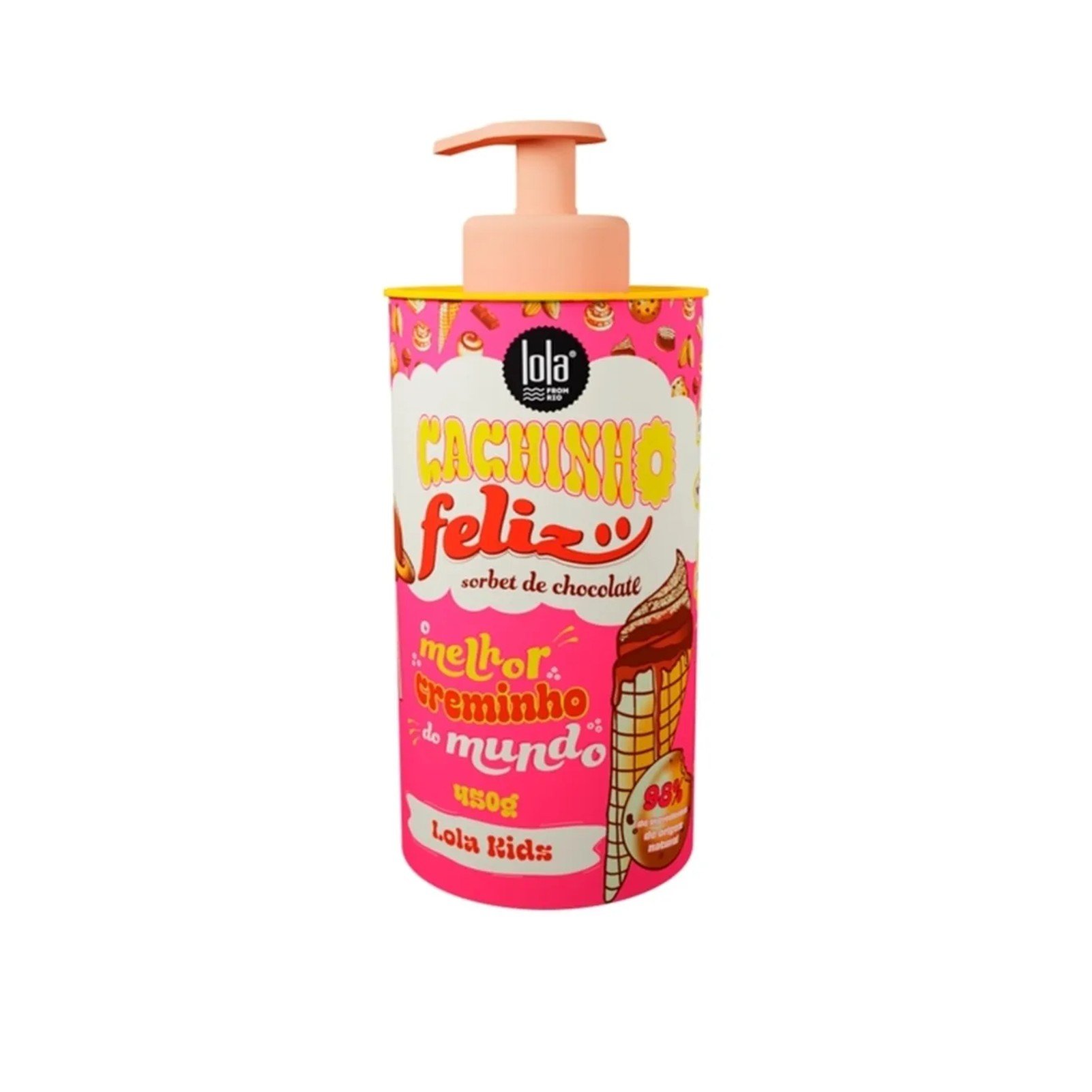 Lola Cosmetics Lola Kids Cachinho Feliz Entwirrungscreme Chocolate 450g: Produktbild