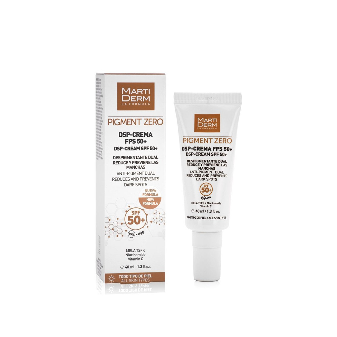MartiDerm Pigment Zero DSP-Creme SPF50+ 40ml: Produktbild