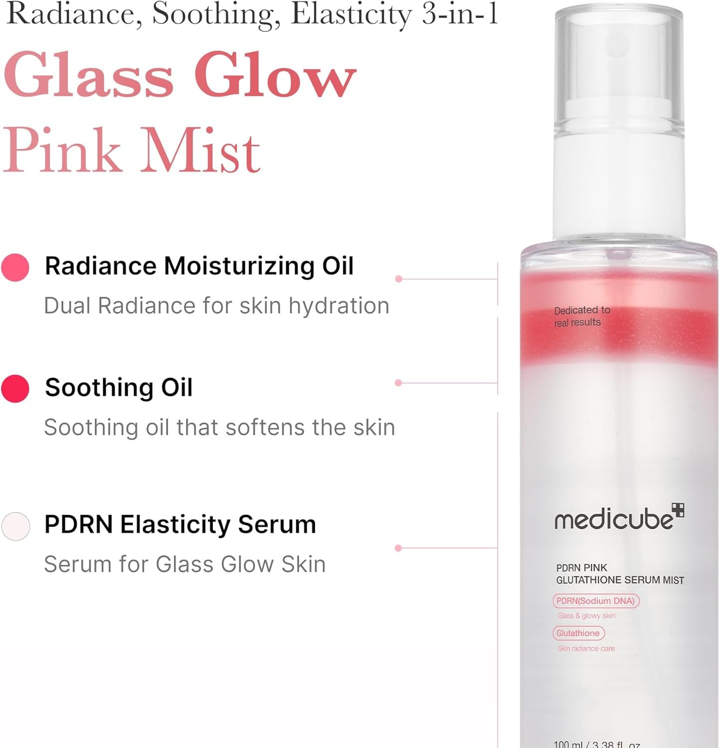 Medicube PDRN Pink Glutathione Serum Mist 100ml (3.38floz)