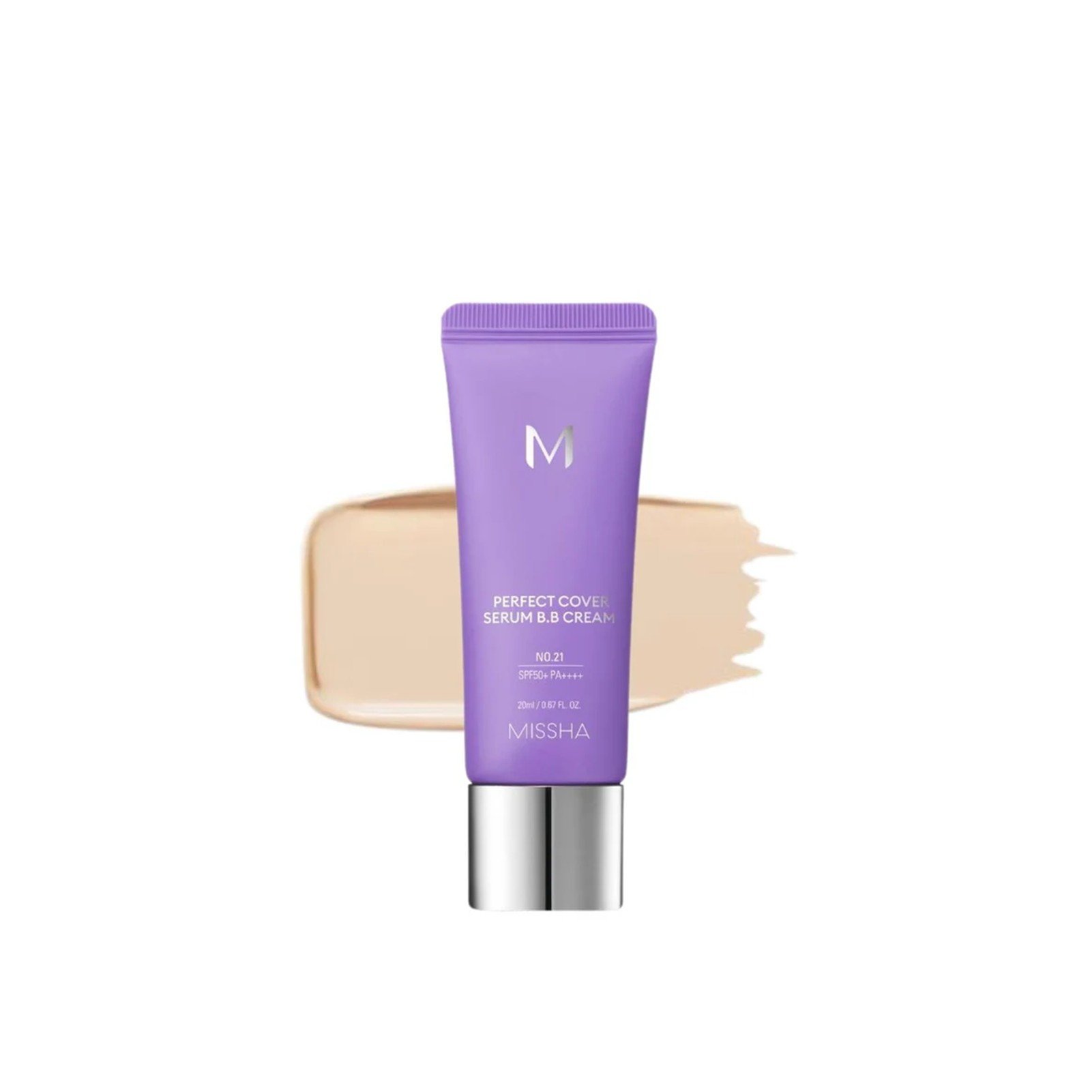 Missha M Perfect Cover BB Serum-Creme SPF50+ 21 Light Beige 20ml: Produktbild