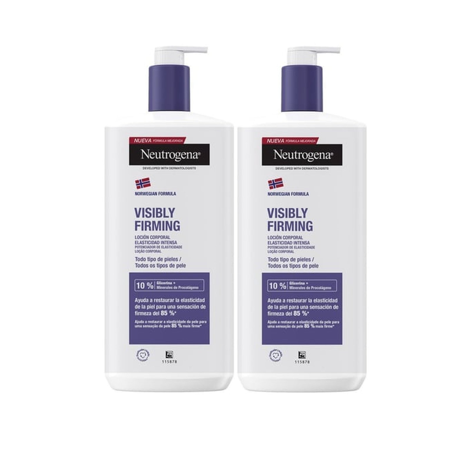 Neutrogena Visibly Firming Body Lotion Intense Elasticity 750ml x2: product photo