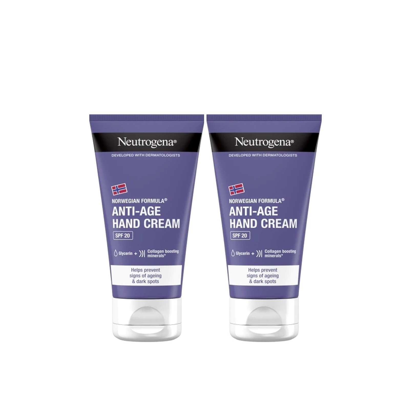 Neutrogena Visibly Renew Anti-Aging Handcreme SPF20 75ml x2: Produktbild