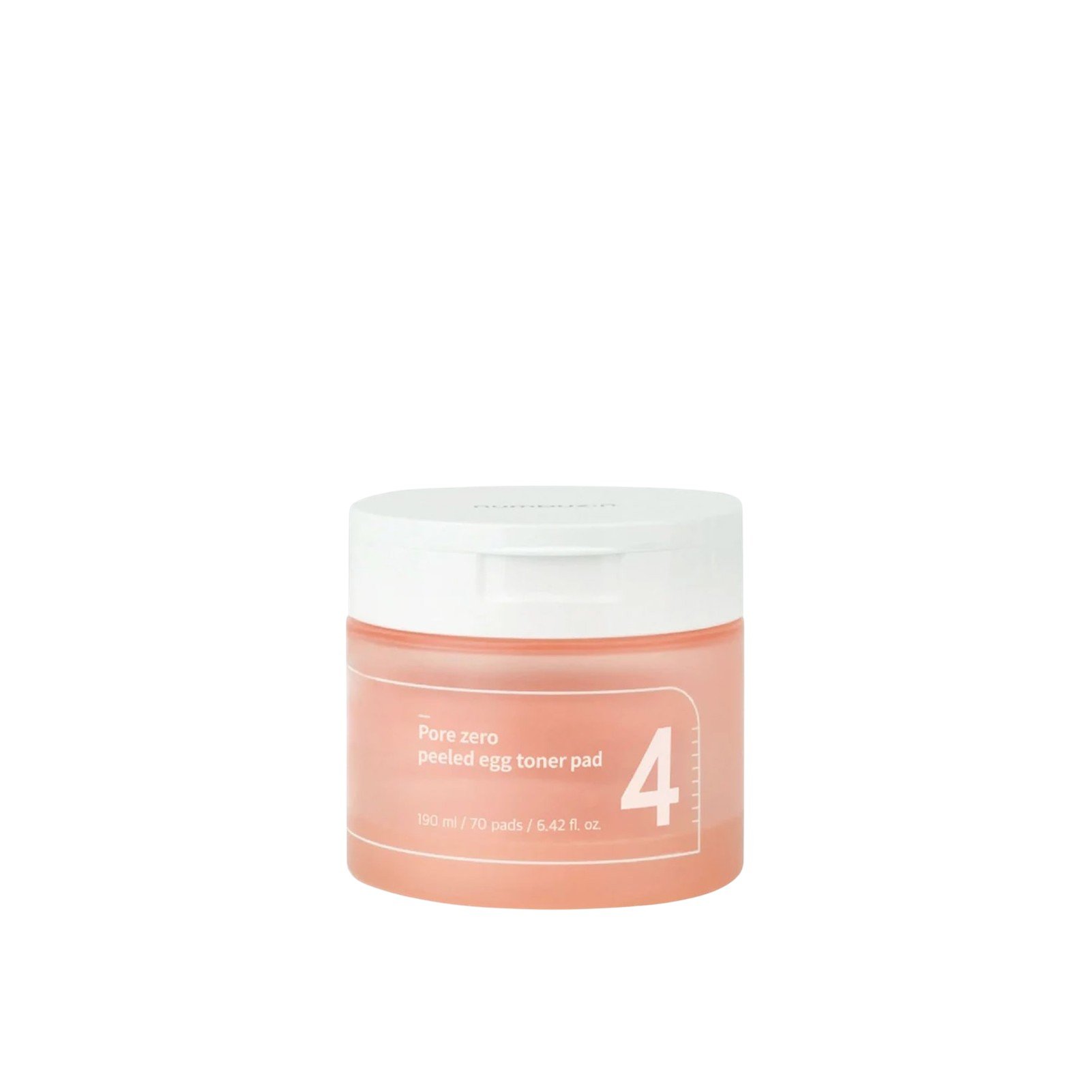 Numbuzin No.4 Pore Zero Peeled Egg Toner-Pads x70: product photo