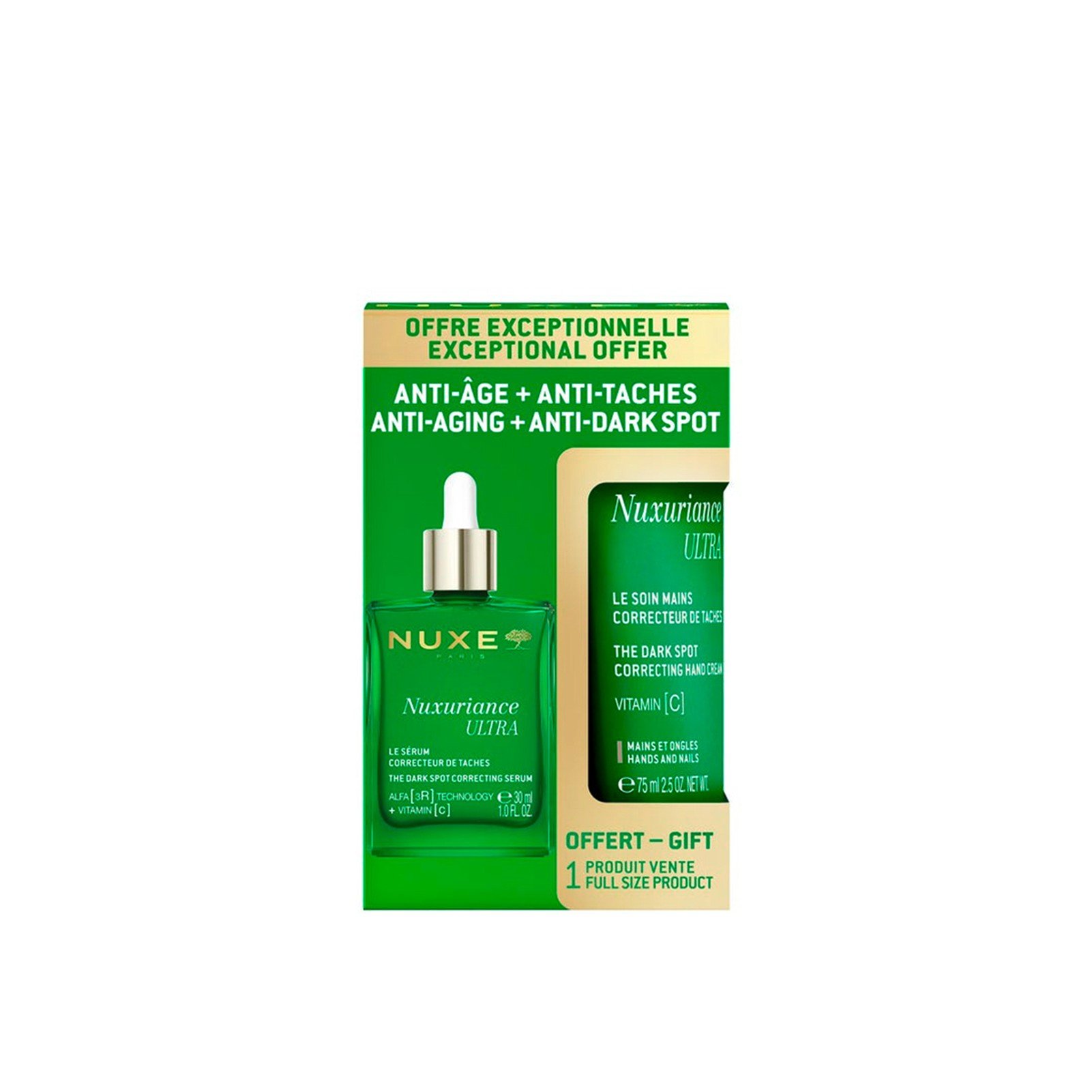 NUXE Nuxuriance Ultra Das Serum gegen dunkle Flecken 30ml + Korrigierende Handcreme 75ml: product photo