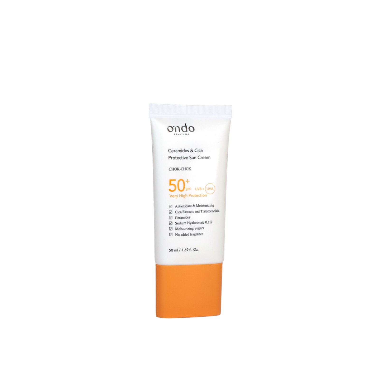 Ondo Beauty 36.5 Ceramides & Cica Schützende Sonnencreme SPF50+ 50ml: Produktbild
