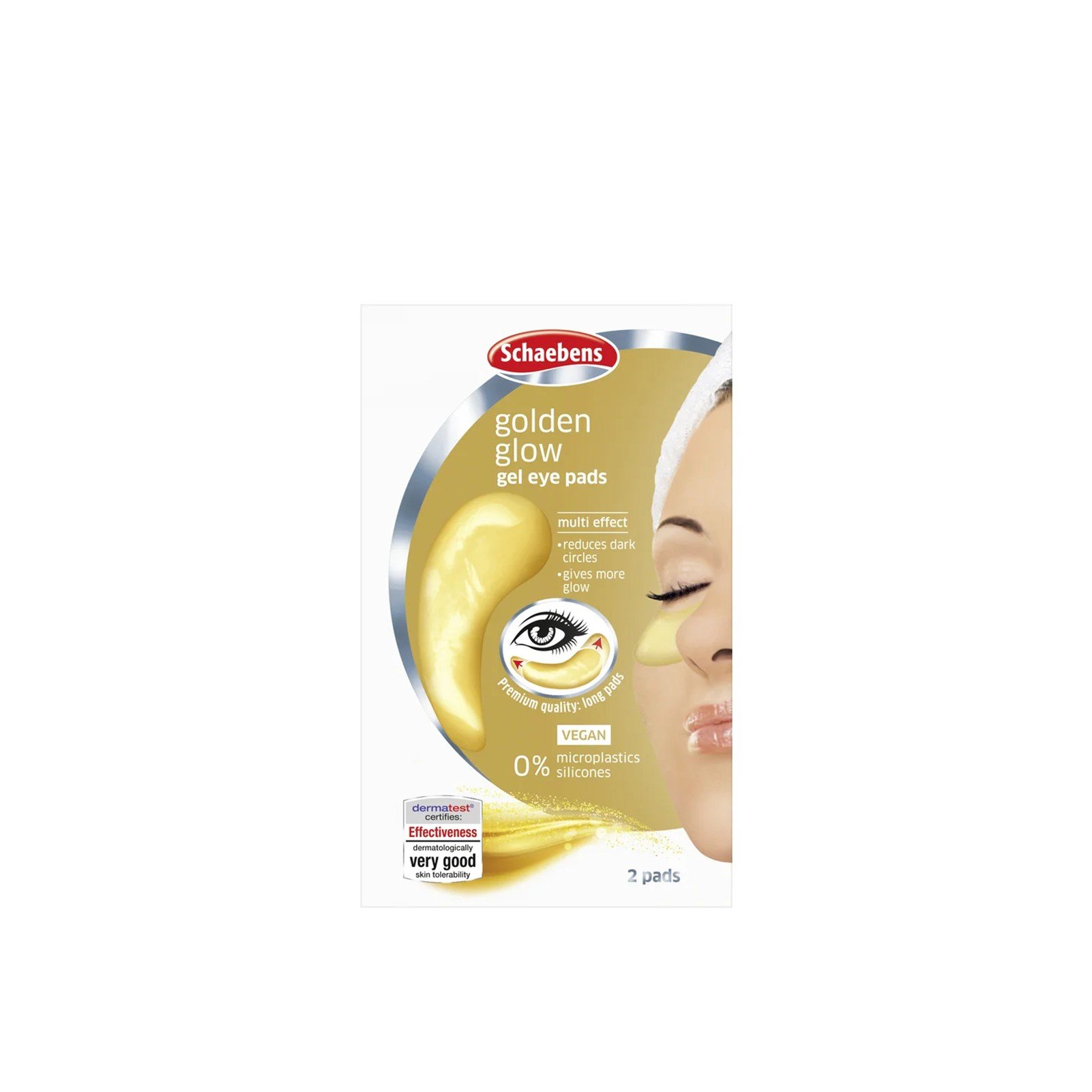 Schaebens Golden Glow Augen-Gel-Pads x2: Produktbild