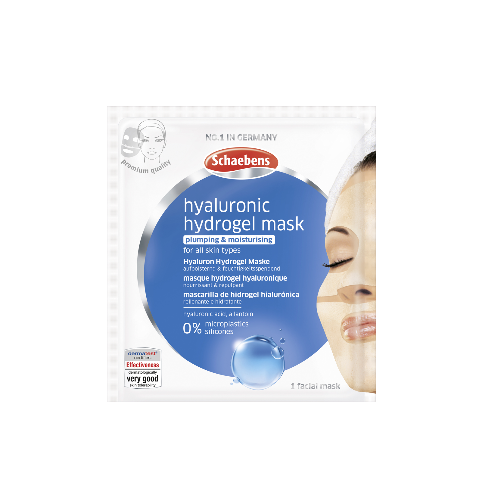 Schaebens Hyaluron Hydrogel-Gesichtsmaske x1: product photo