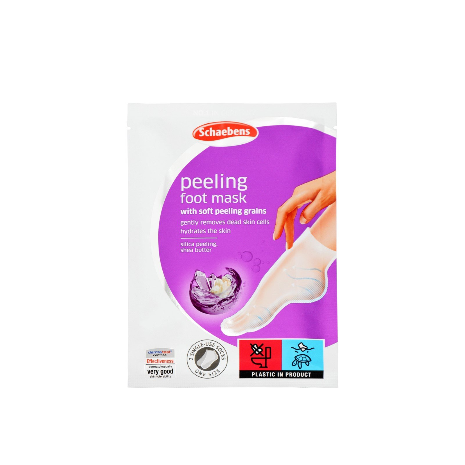 Schaebens Peeling-Fußmaske x1 Paar: Produktbild