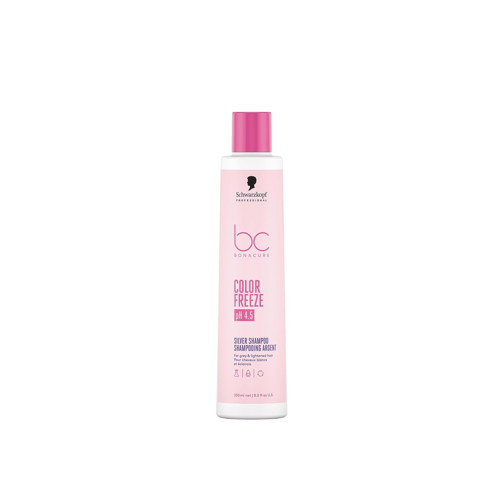 Schwarzkopf BC pH 4.5 Color Freeze Silver Shampoo USA