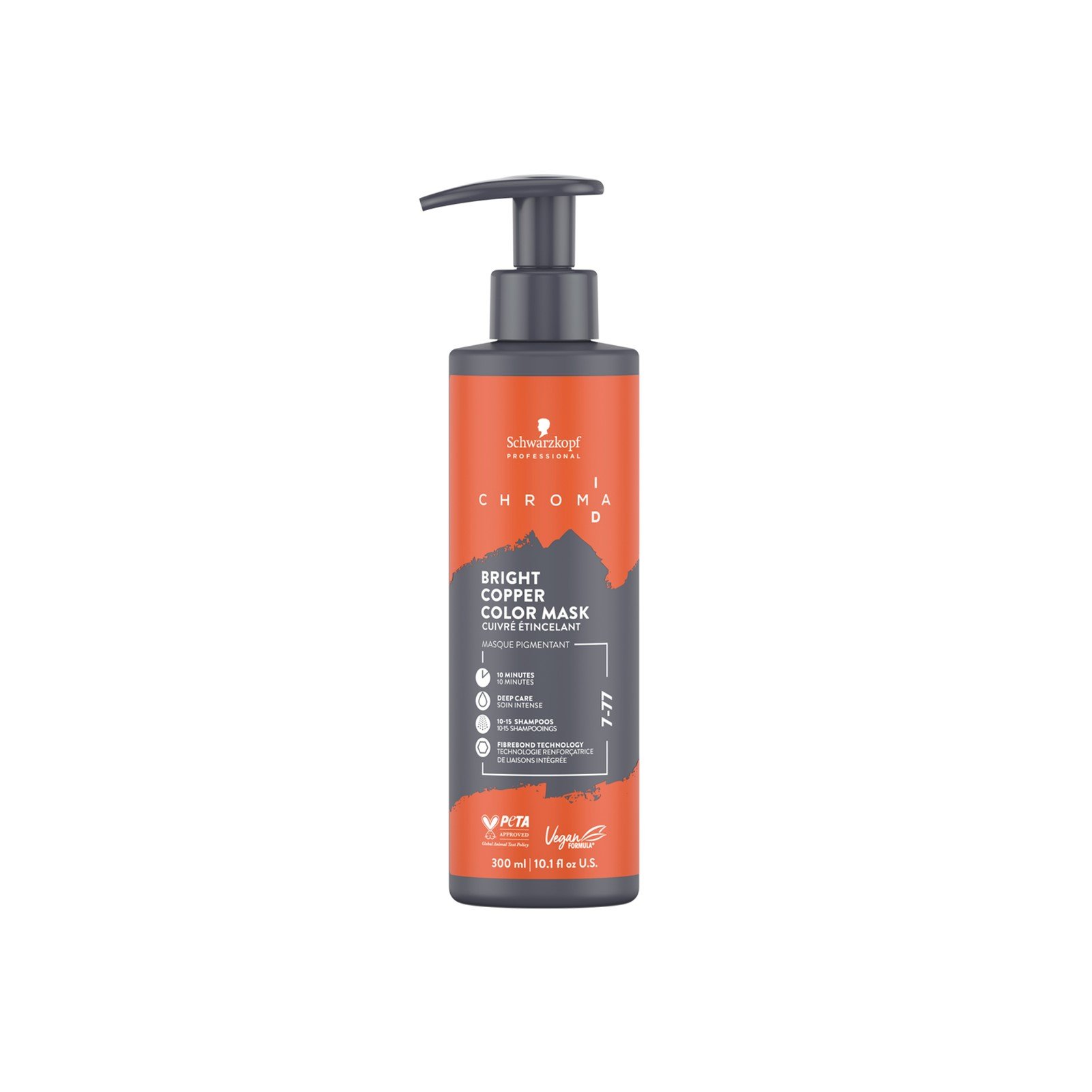 Schwarzkopf-Professional Schwarzkopf Chroma ID Bonding Farbmaske 7-77 Bright Copper 300ml: Produktbild