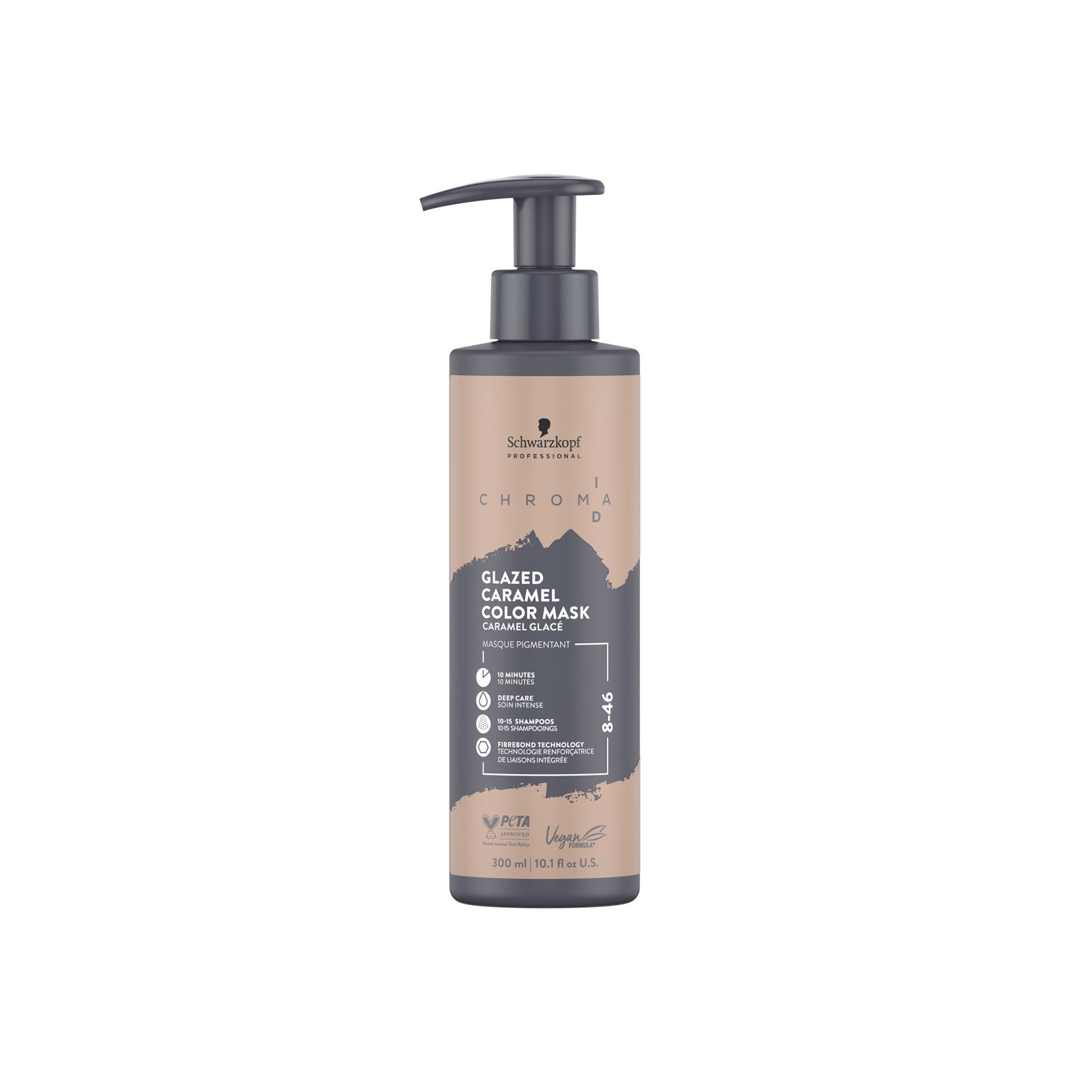 Schwarzkopf-Professional Schwarzkopf Chroma ID Bonding Color Mask 8-46 Glazed Caramel 300ml: Produktbild