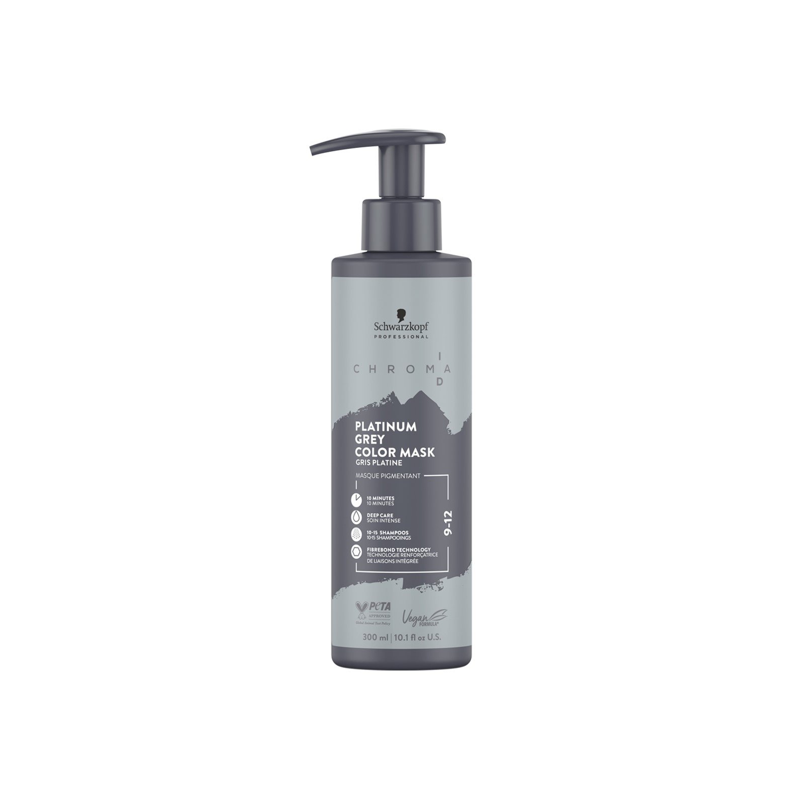 Schwarzkopf-Professional Schwarzkopf Chroma ID Bonding-Farbmaske 9-12 Platinum Grey 300ml: Produktbild