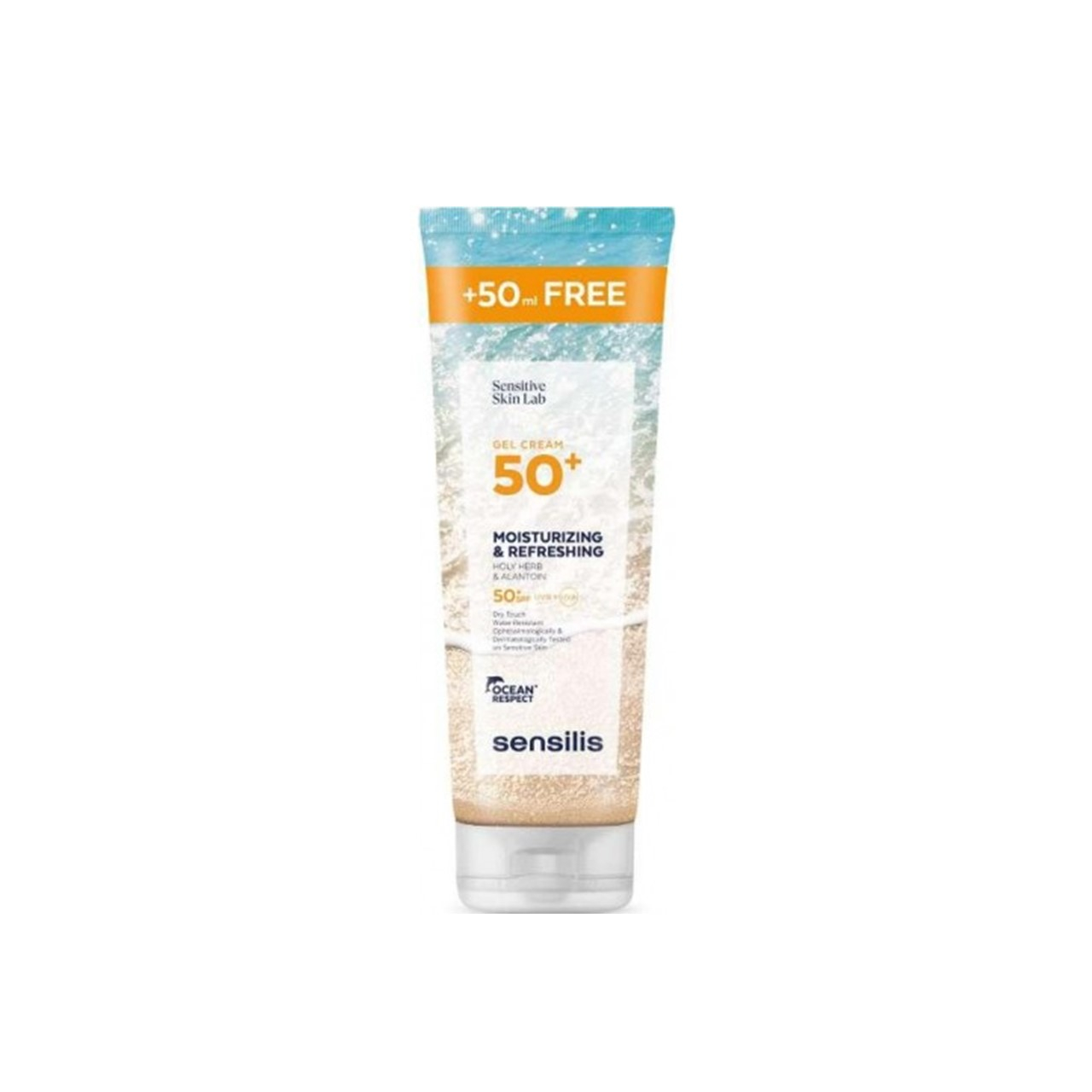 Sensilis Feuchtigkeitsspendende & Erfrischende Gel-Creme LSF50+ 250ml: product photo