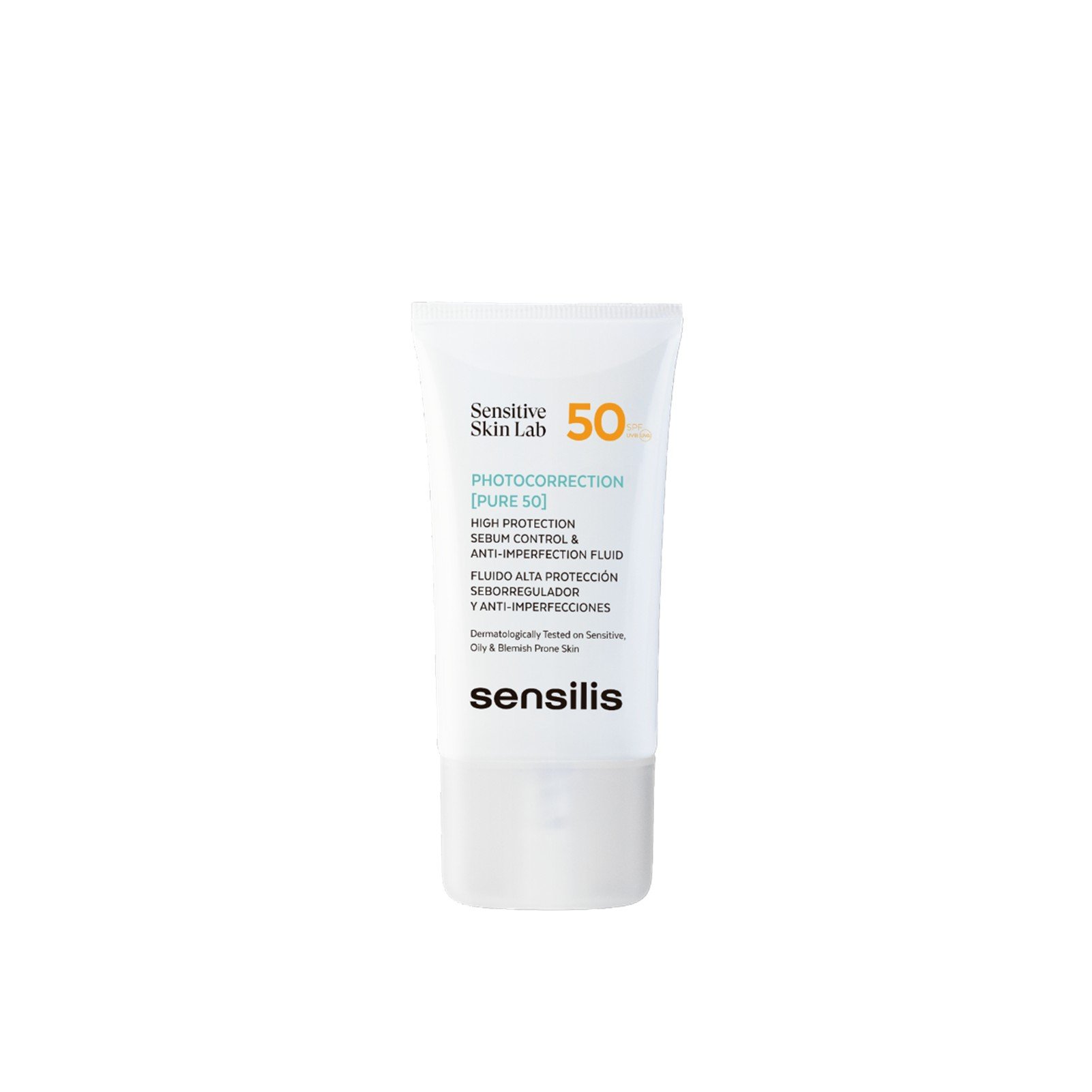 Sensilis Photocorrection [Pure 50] Hoher Schutz Sebum-Control & Anti-Unreinheiten Fluid SPF50 40ml: Produktbild