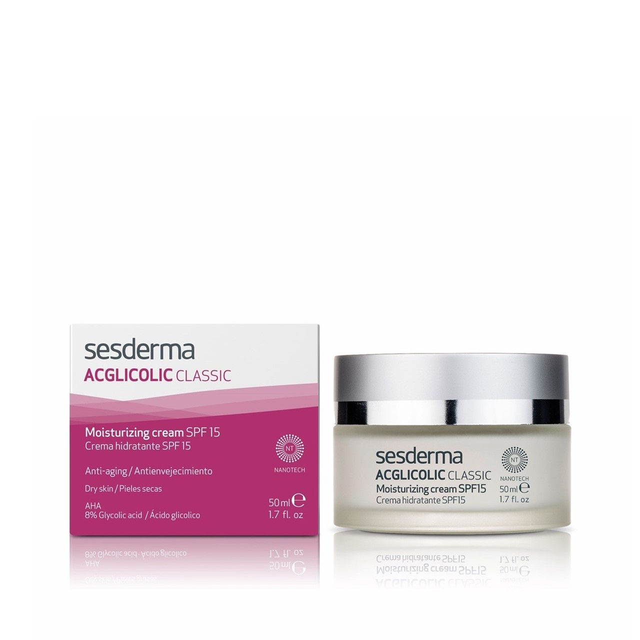 Sesderma Acglicolic Classic Feuchtigkeitscreme SPF15 50ml: Produktbild